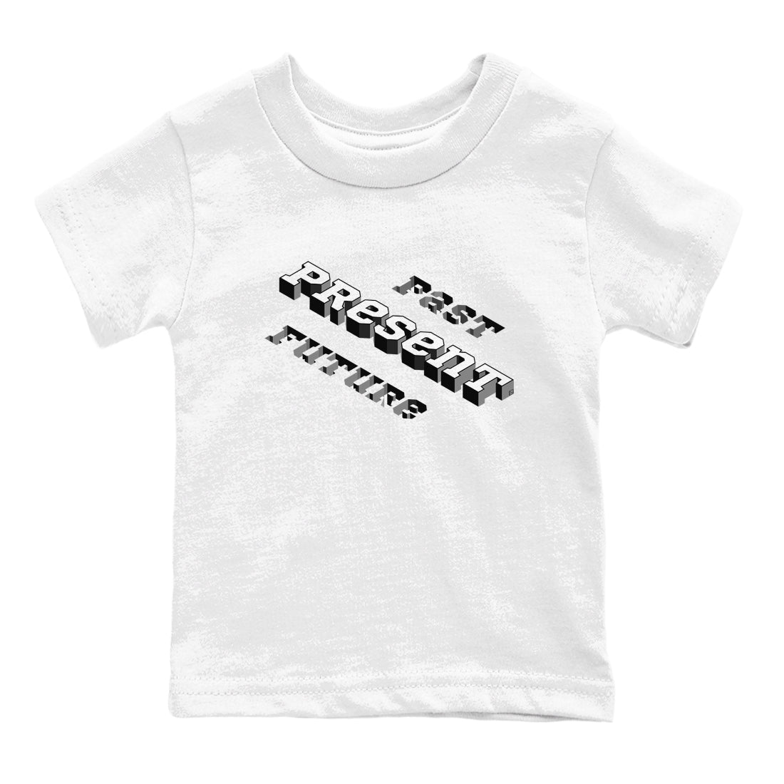 1s Black White shirt to match jordans Past Present Future sneaker tees Air Jordan 1 Black White Drip Gear Zone baby toddler White 2 cotton Shirt