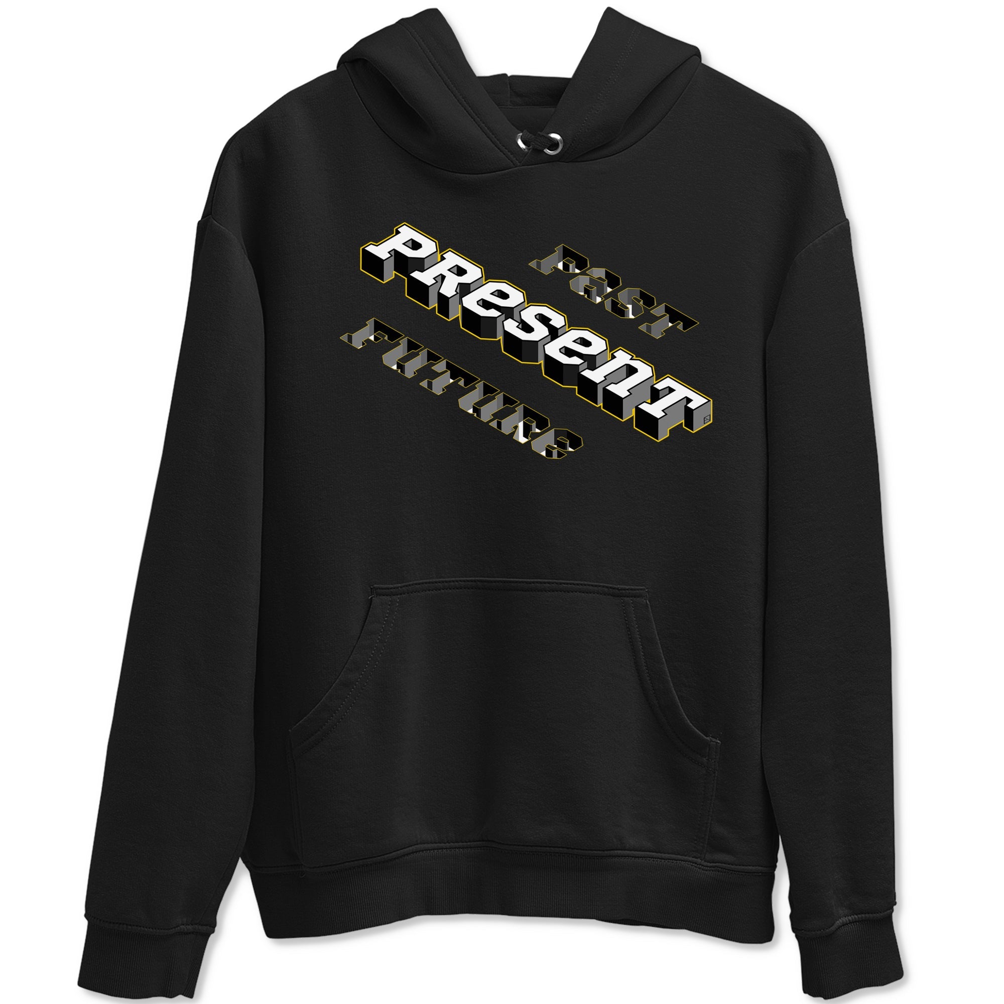 1s Yellow Ochre shirt to match jordans Past Present Future sneaker tees Air Jordan 1 High OG Yellow Ochre Drip Gear Zone unisex cotton Black 2 crew neck shirt