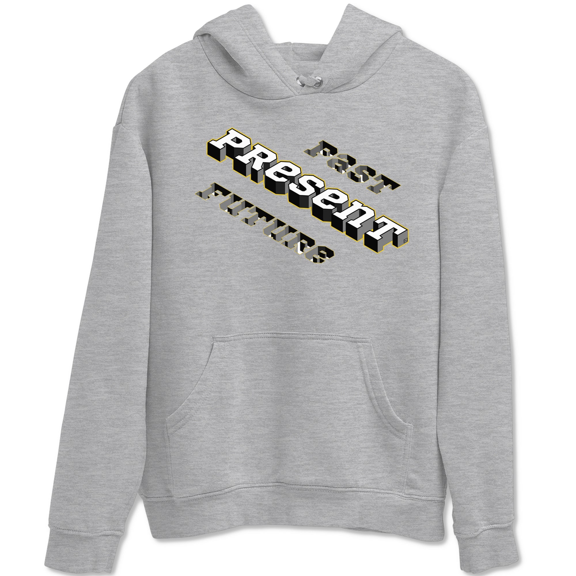 1s Yellow Ochre shirt to match jordans Past Present Future sneaker tees Air Jordan 1 High OG Yellow Ochre Drip Gear Zone unisex cotton Heather Grey 2 crew neck shirt