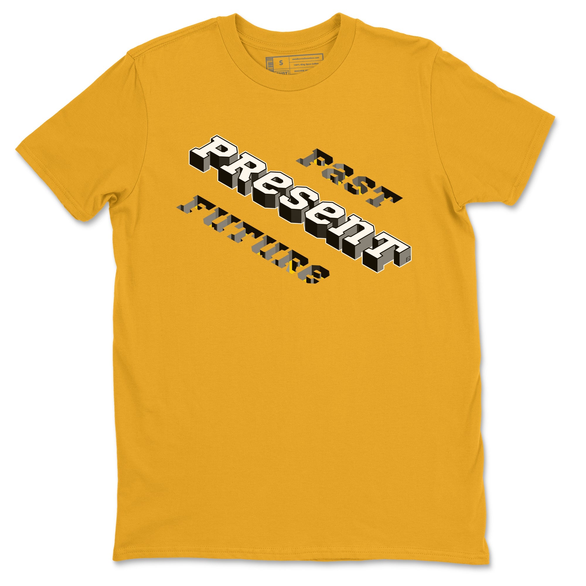 1s Yellow Ochre shirt to match jordans Past Present Future sneaker tees Air Jordan 1 High OG Yellow Ochre Drip Gear Zone unisex cotton Gold 2 crew neck shirt