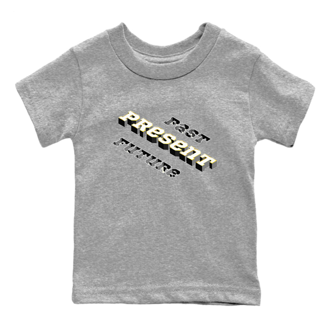 11s Gratitude shirt to match jordans Past Present Future sneaker match tee Air Jordan 11 Gratitude Drip Gear Zone baby toddler Heather Grey 2 cotton Shirt