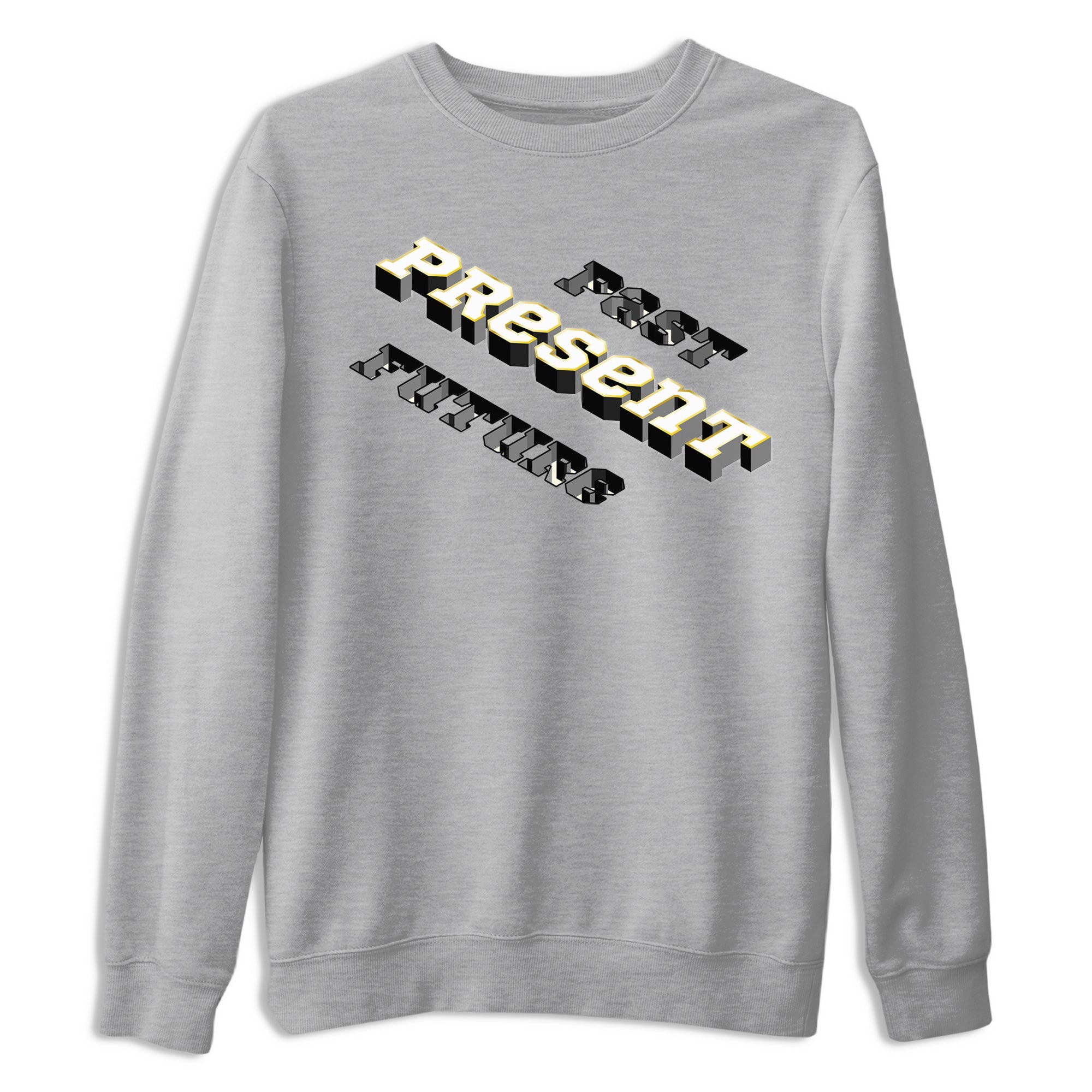 11s Gratitude shirt to match jordans Past Present Future sneaker match tee AJ11 Gratitude Drip Gear Zone unisex cotton Heather Grey 2 crew neck shirt