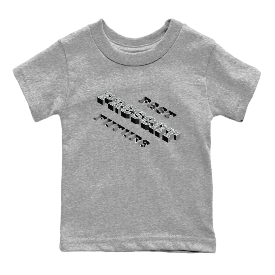 3s Green Glow shirt to match jordans Past Present Future sneaker tees Air Jordan 3 Green Glow Drip Gear Zone baby toddler Heather Grey 2 cotton Shirt