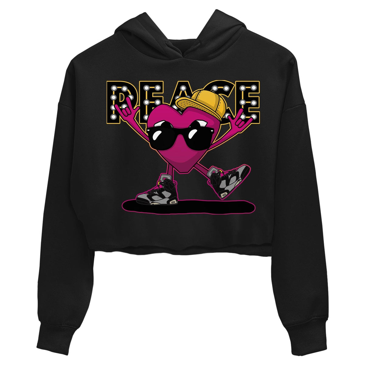 Jordan 6 Bordeaux Sneaker Matching T-Shirt Peace Heart Sneaker Tees Jordan 6 Bordeaux Sneaker Release Tees Women's Shirts