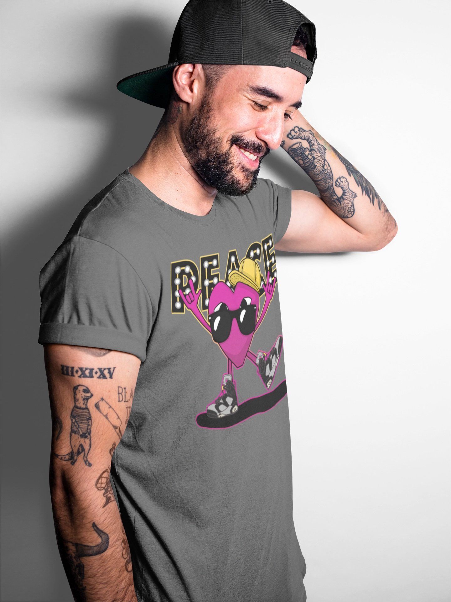 Jordan 6 Bordeaux Shirt To Match Jordans Peace Heart Sneaker Tees Jordan 6 Bordeaux Drip Gear Zone Sneaker Matching Clothing Unisex Shirts