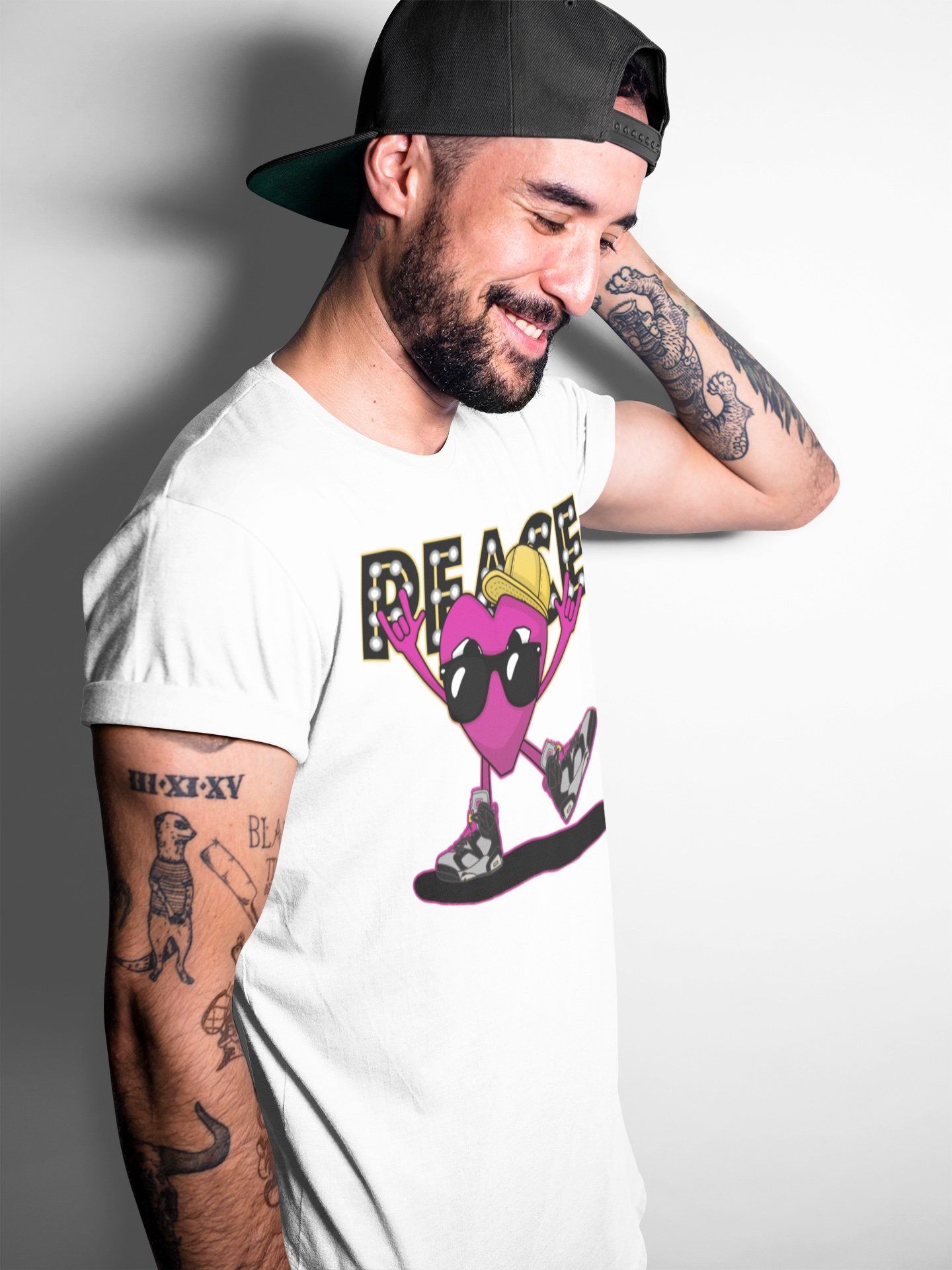 Jordan 6 Bordeaux Shirt To Match Jordans Peace Heart Sneaker Tees Jordan 6 Bordeaux Drip Gear Zone Sneaker Matching Clothing Unisex Shirts