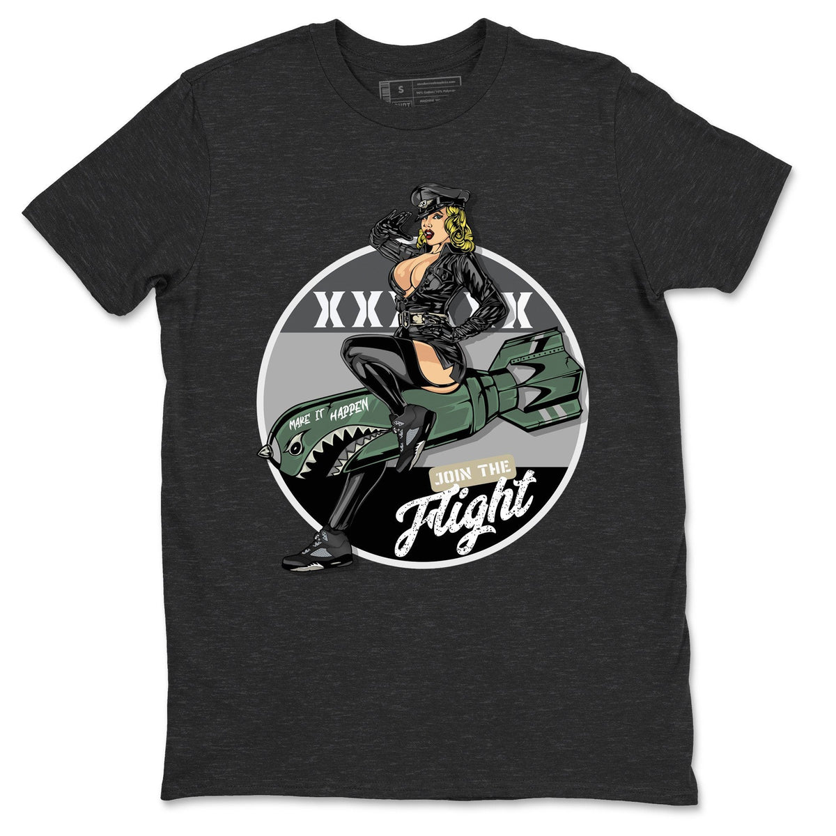 Jordan 5 Anthracite Shirt To Match Jordans Pin Up Girl Sneaker Tees Jordan 5 Anthracite Drip Gear Zone Sneaker Matching Clothing Unisex Shirts