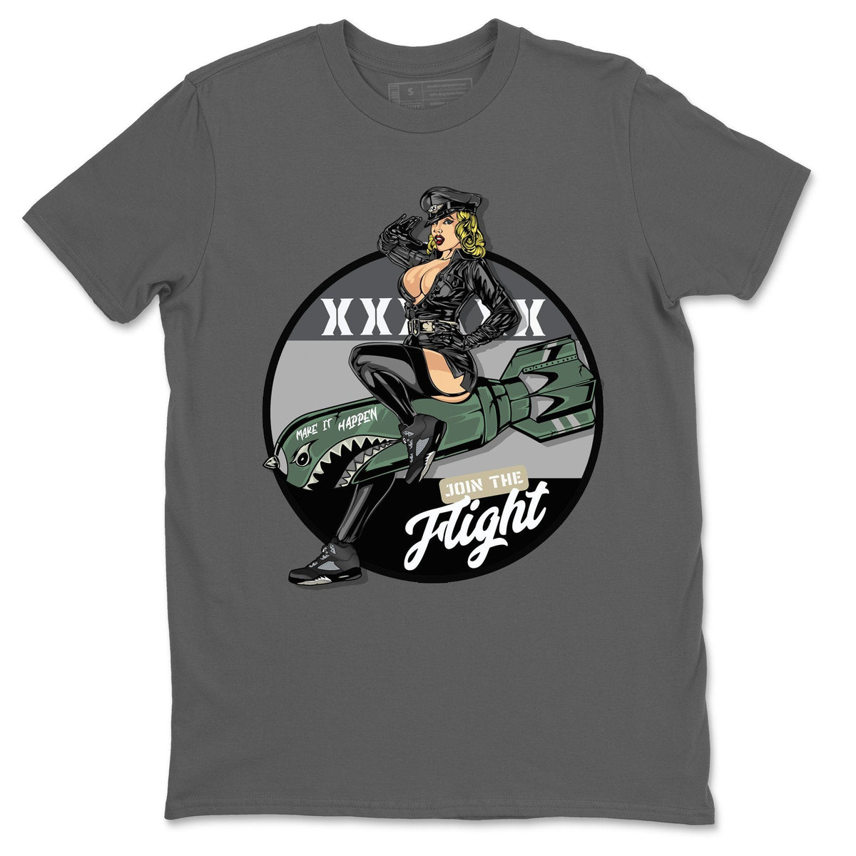 Jordan 5 Anthracite Shirt To Match Jordans Pin Up Girl Sneaker Tees Jordan 5 Anthracite Drip Gear Zone Sneaker Matching Clothing Unisex Shirts