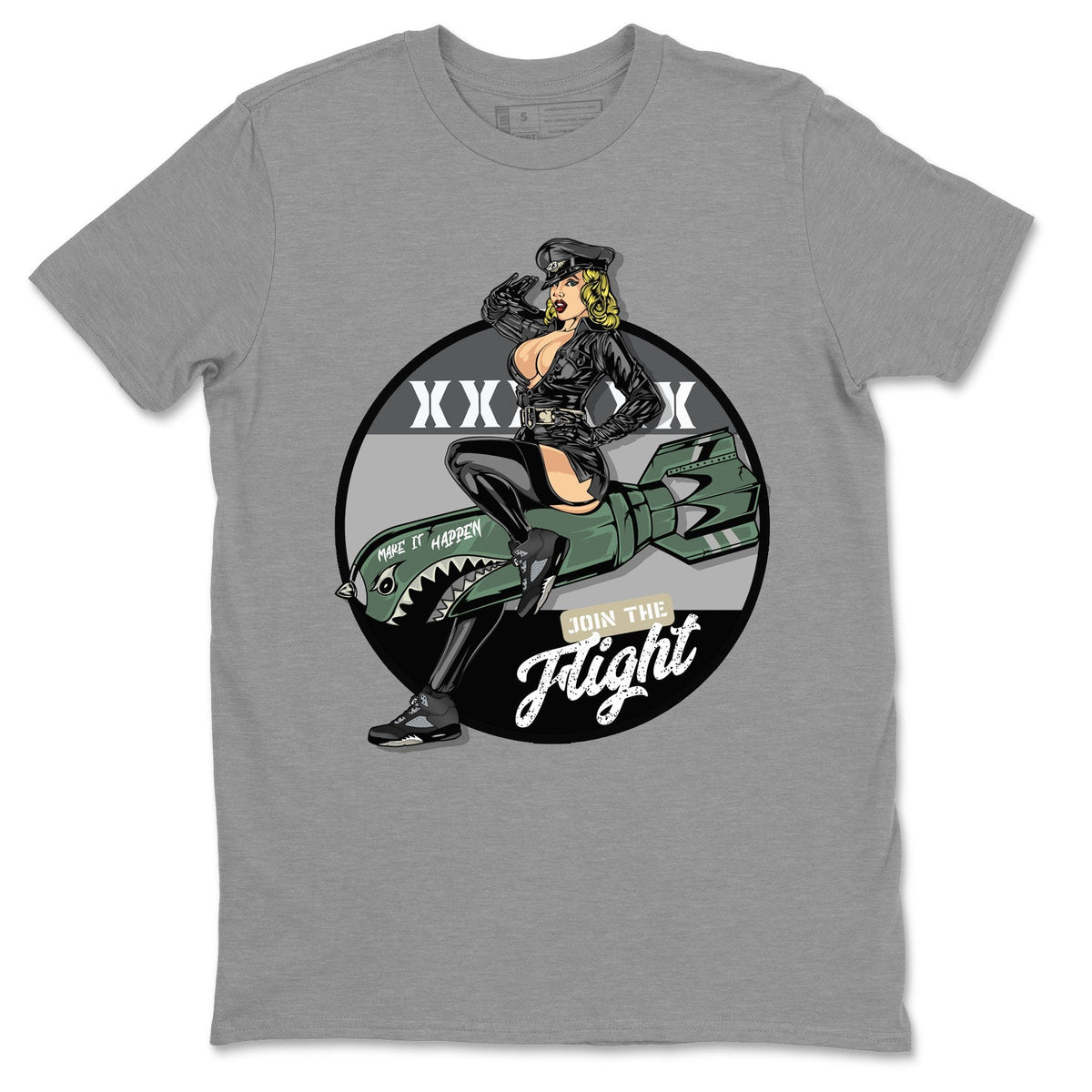 Jordan 5 Anthracite Shirt To Match Jordans Pin Up Girl Sneaker Tees Jordan 5 Anthracite Drip Gear Zone Sneaker Matching Clothing Unisex Shirts