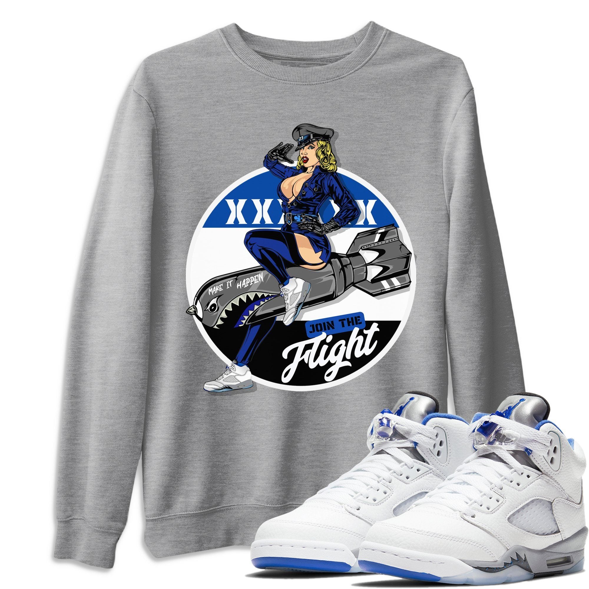 Jordan 5 Stealth Shirt To Match Jordans Pin Up Girl Sneaker Tees Jordan 5 Stealth Drip Gear Zone Sneaker Matching Clothing Unisex Shirts