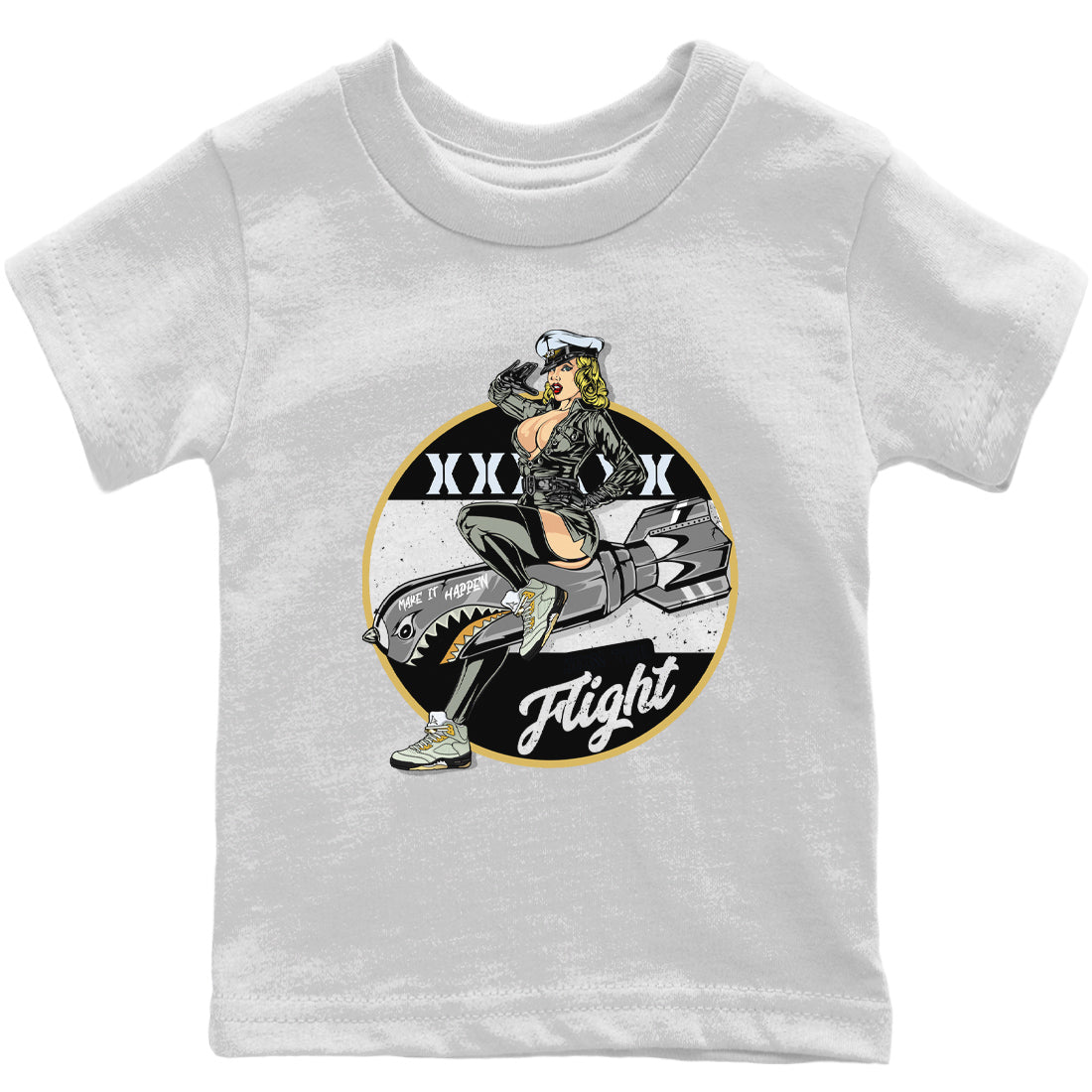 Jordan 5 Jade Horizon Sneaker Matching T-Shirt Pin Up Girl Sneaker Tees Jordan 5 Jade Horizon Sneaker Release Tees Kids Shirts