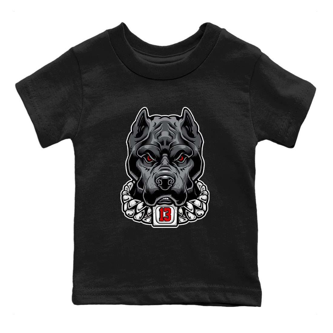 Air Jordan 13 Black Flint Pitbull Baby and Kids Streetwear Sneaker Shirt Air Jordan 13 Black Flint Kids Streetwear Sneaker Shirt Washing and Care Tip