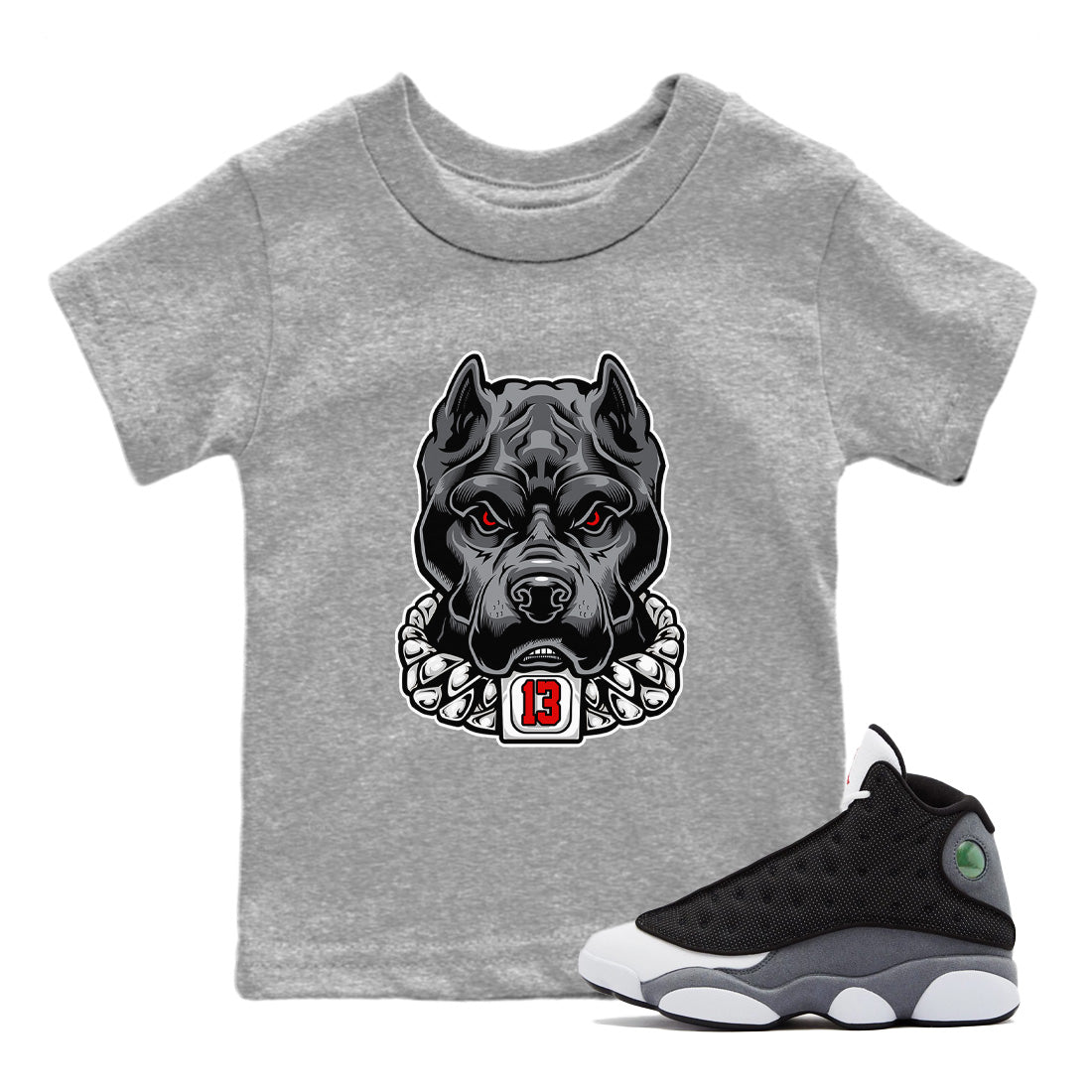 Air Jordan 13 Black Flint Pitbull Baby and Kids Streetwear Sneaker Shirt Air Jordan 13 Black Flint Kids Streetwear Sneaker Shirt Size Chart