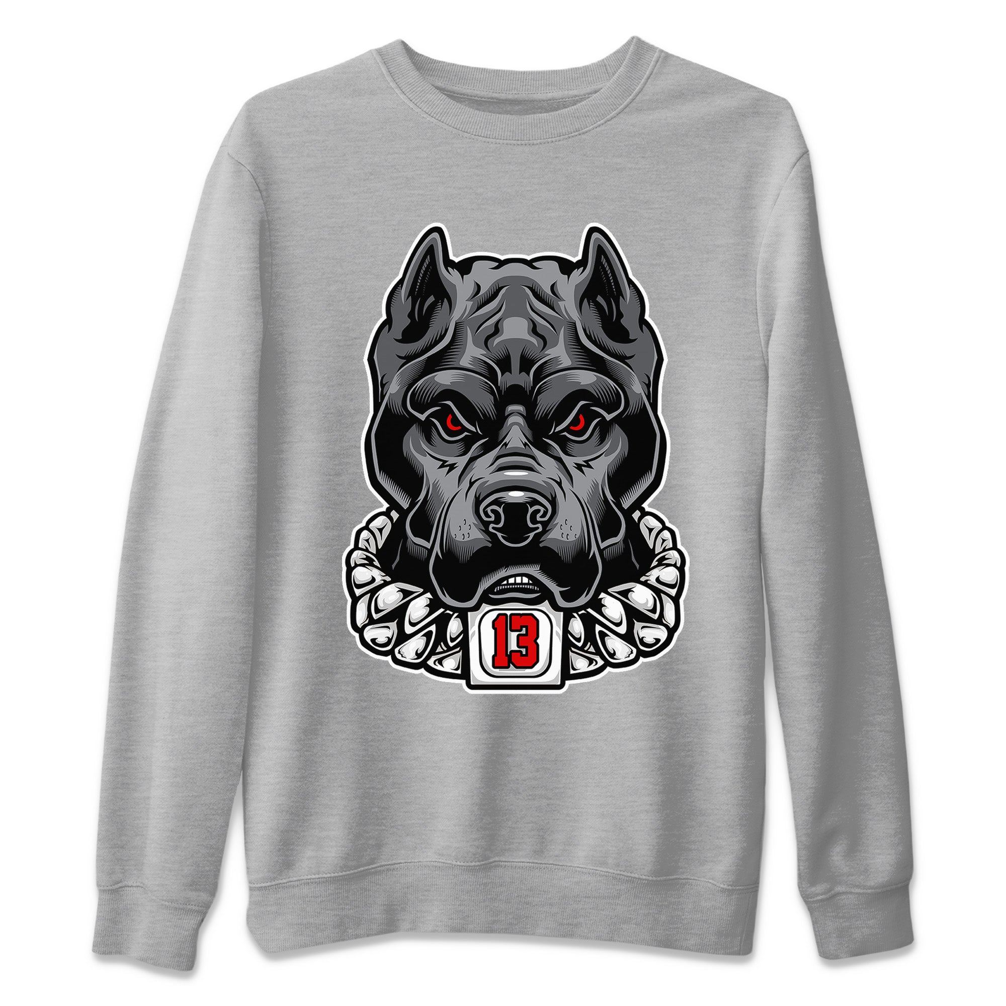 Air Jordan 13 Black Flint Sneaker Match Tees Pitbull Streetwear Sneaker Shirt Air Jordan 13 Black Flint Sneaker Release Tees Unisex Shirts Heather Grey 2