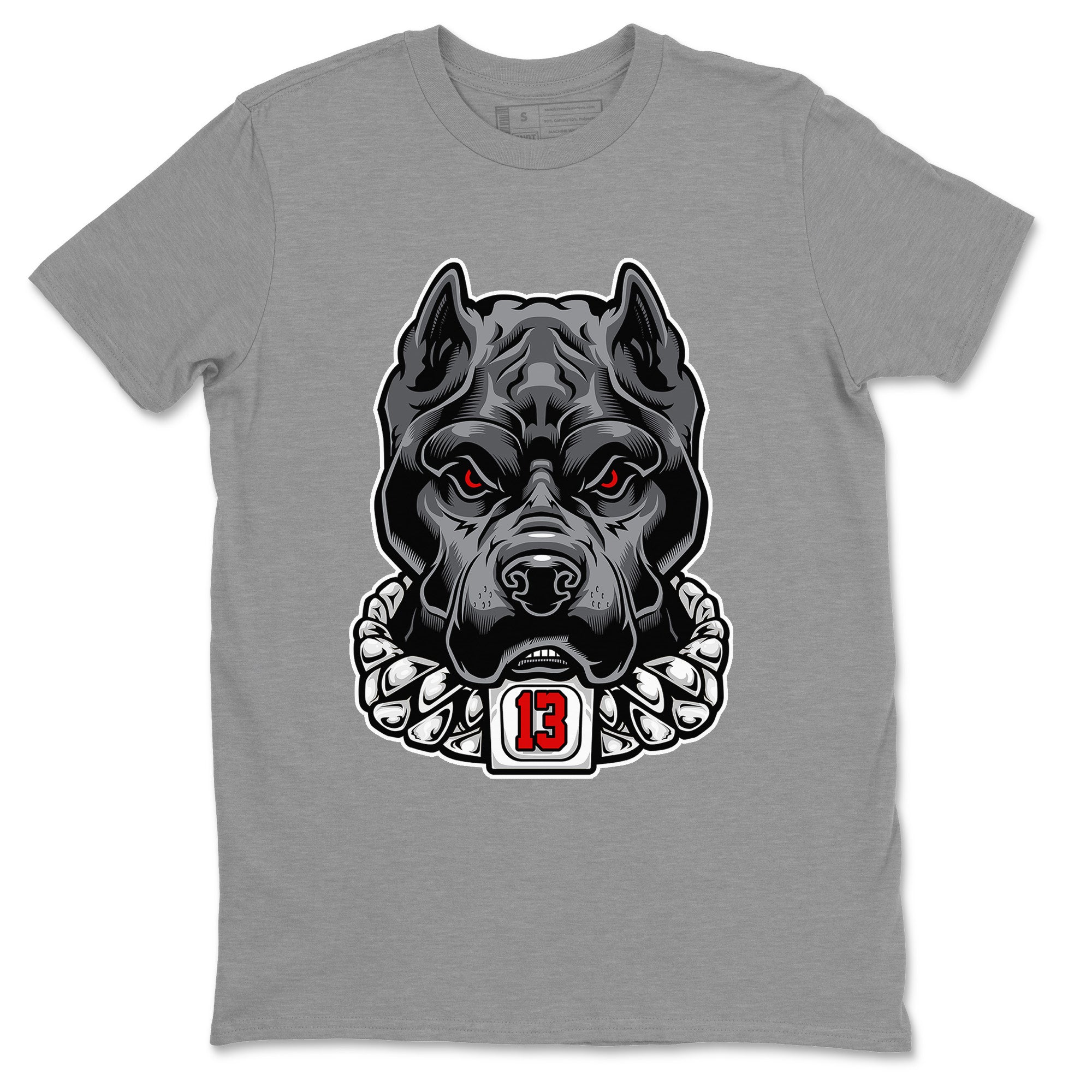 Air Jordan 13 Black Flint Sneaker Match Tees Pitbull Streetwear Sneaker Shirt Air Jordan 13 Black Flint Sneaker Release Tees Unisex Shirts Heather Grey 2