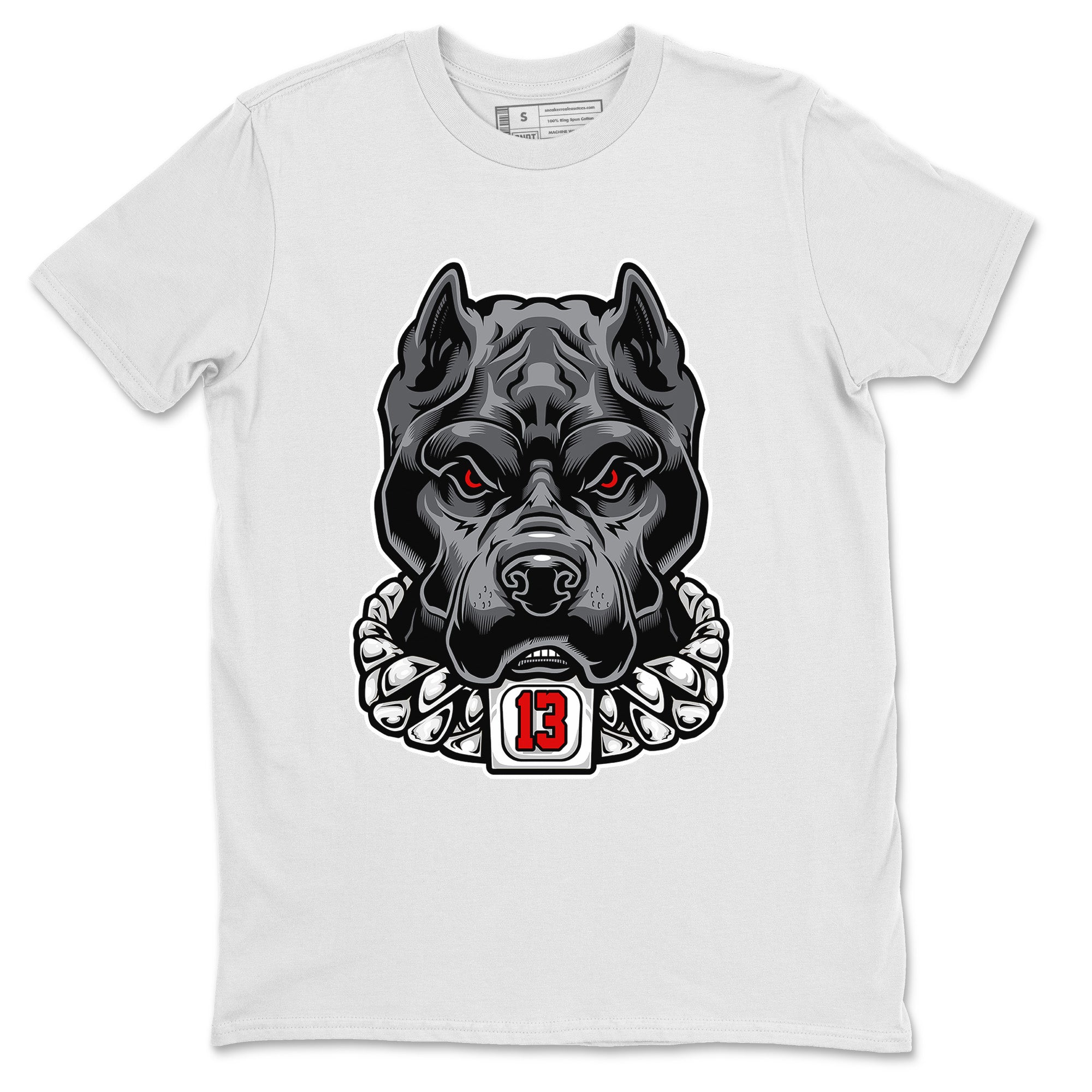 Air Jordan 13 Black Flint Sneaker Match Tees Pitbull Streetwear Sneaker Shirt Air Jordan 13 Black Flint Sneaker Release Tees Unisex Shirts White 2