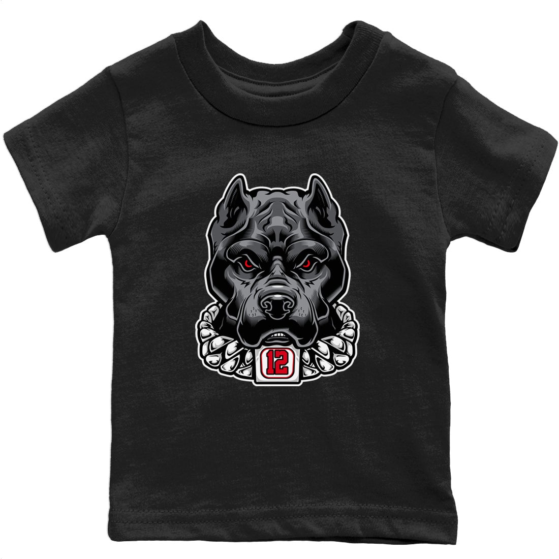 Jordan 12 Playoffs Sneaker Matching T-Shirt Pitbull Sneaker Tees Jordan 12 Playoffs Sneaker Release Tees Kids Shirts