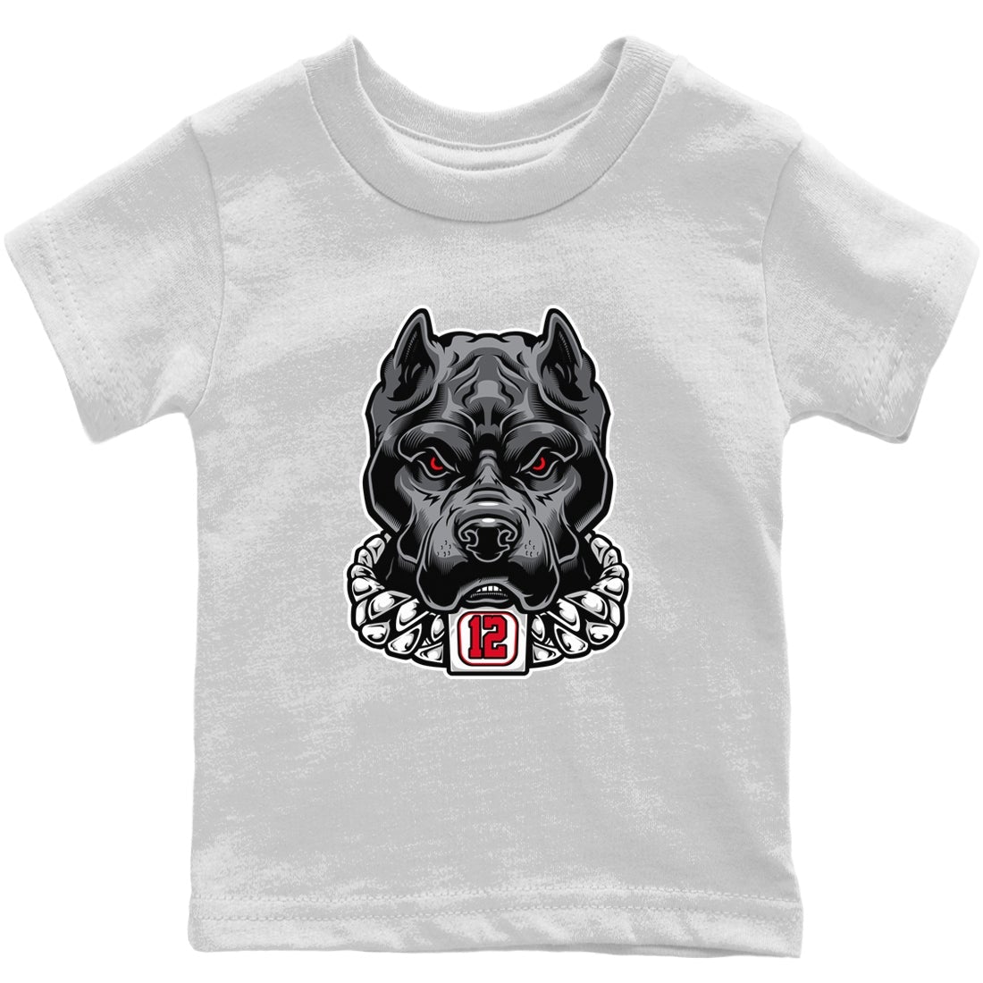 Jordan 12 Playoffs Sneaker Matching T-Shirt Pitbull Sneaker Tees Jordan 12 Playoffs Sneaker Release Tees Kids Shirts