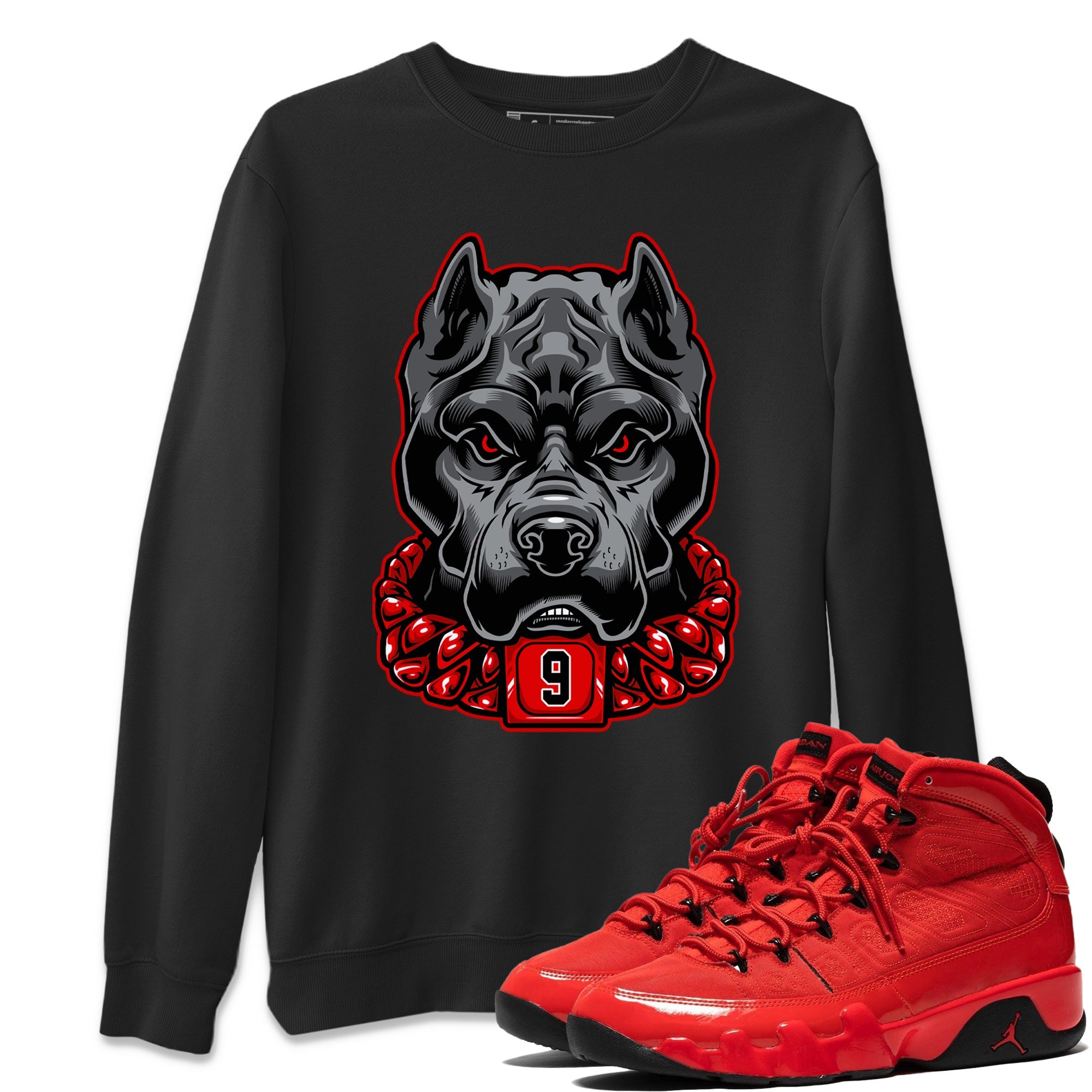 Jordan 9 Chile Red Shirt To Match Jordans Pitbull Sneaker Tees Jordan 9 Chile Red Drip Gear Zone Sneaker Matching Clothing Unisex Shirts