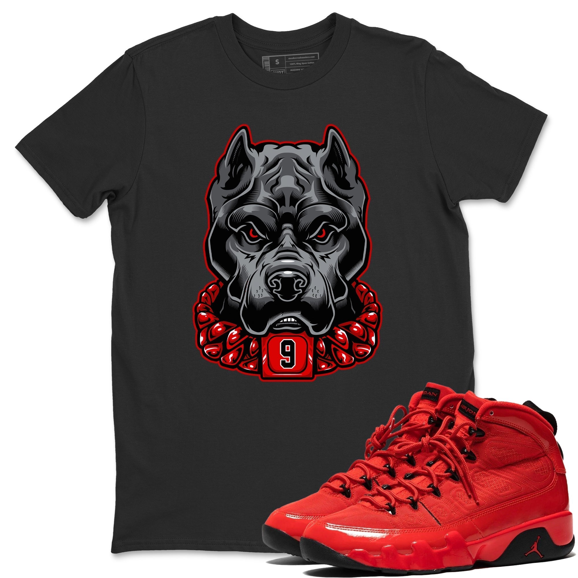 Jordan 9 Chile Red Shirt To Match Jordans Pitbull Sneaker Tees Jordan 9 Chile Red Drip Gear Zone Sneaker Matching Clothing Unisex Shirts