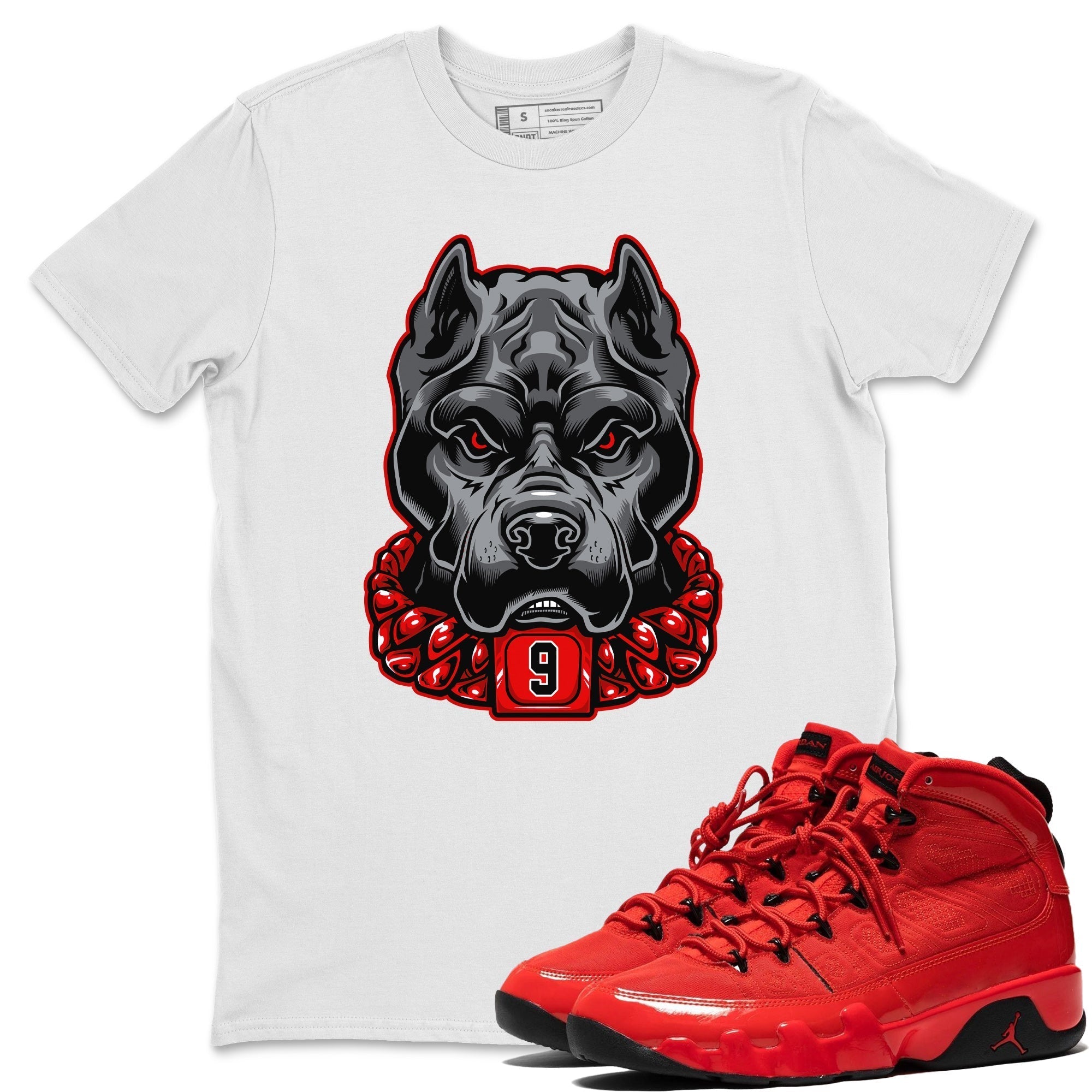 Jordan 9 Chile Red Shirt To Match Jordans Pitbull Sneaker Tees Jordan 9 Chile Red Drip Gear Zone Sneaker Matching Clothing Unisex Shirts
