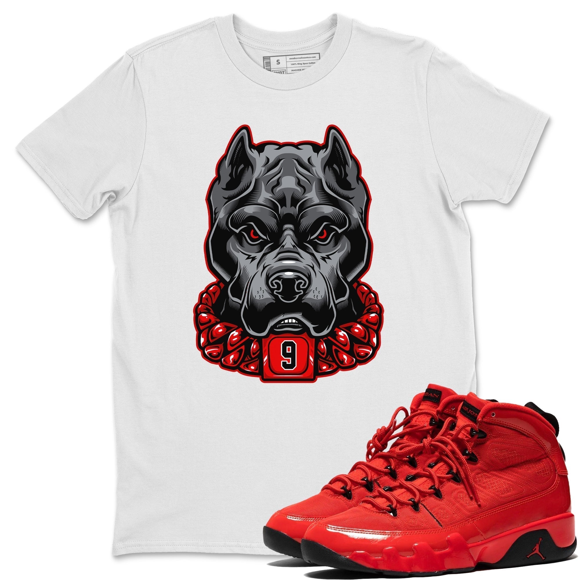 Jordan 9 Chile Red Shirt To Match Jordans Pitbull Sneaker Tees Jordan 9 Chile Red Drip Gear Zone Sneaker Matching Clothing Unisex Shirts
