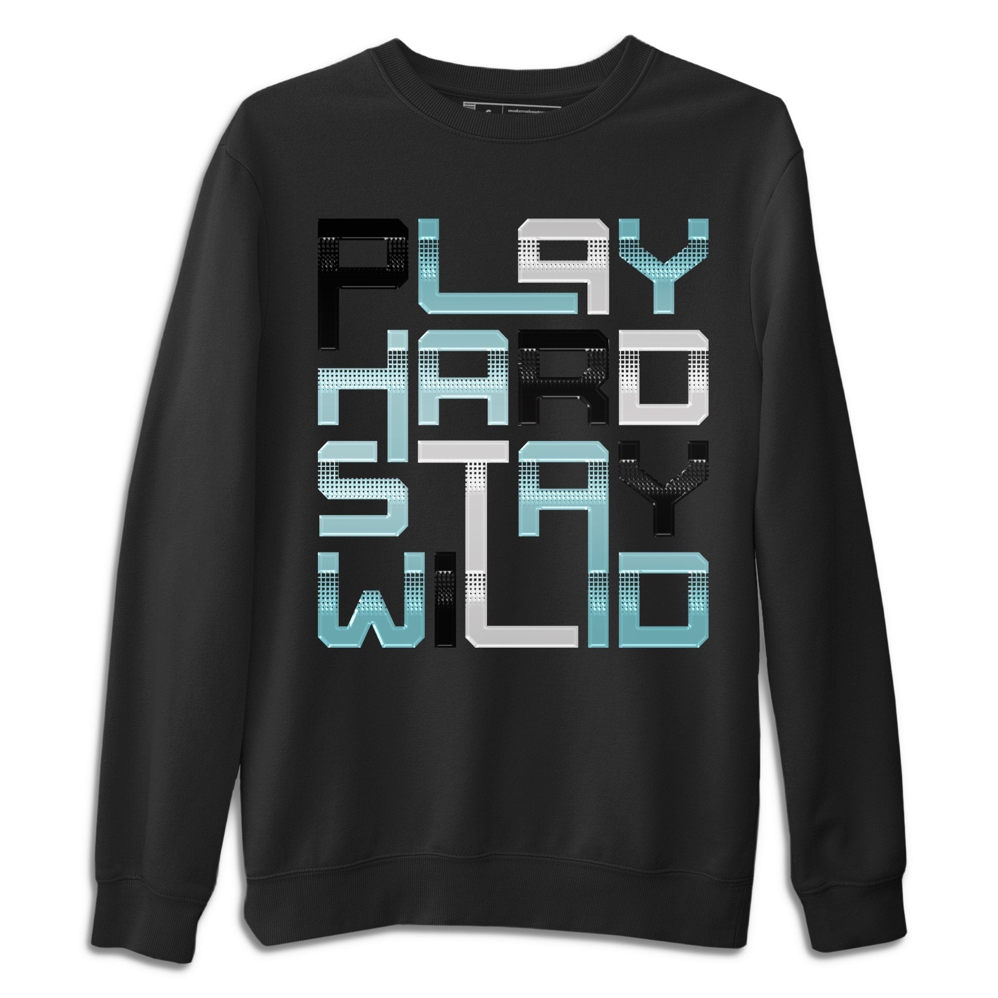 Jordan 11 Legend Blue Shirt To Match Jordans Play Hard Stay Wild Sneaker Tees Jordan 11 Legend Blue Drip Gear Zone Sneaker Matching Clothing Unisex Shirts