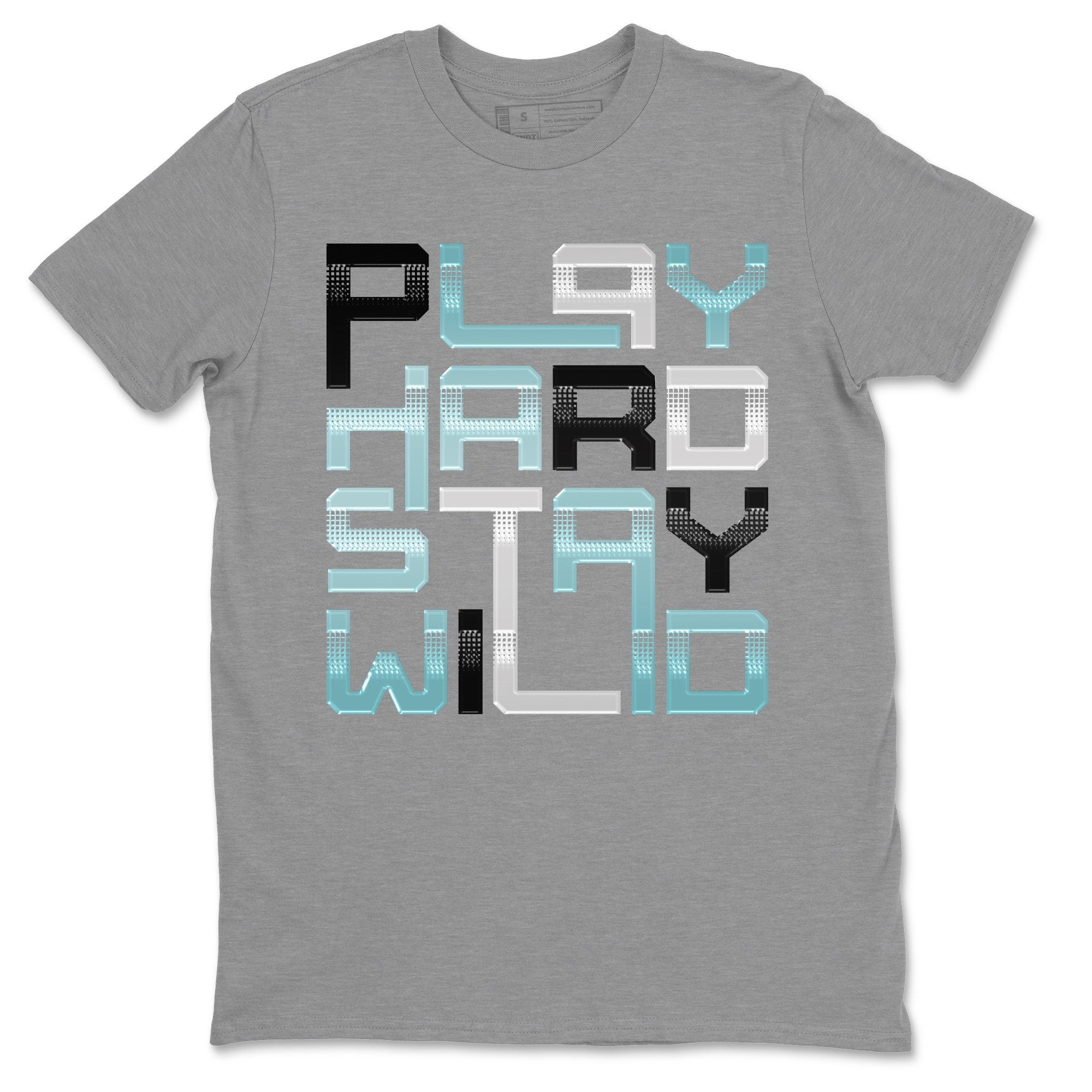 Jordan 11 Legend Blue Shirt To Match Jordans Play Hard Stay Wild Sneaker Tees Jordan 11 Legend Blue Drip Gear Zone Sneaker Matching Clothing Unisex Shirts