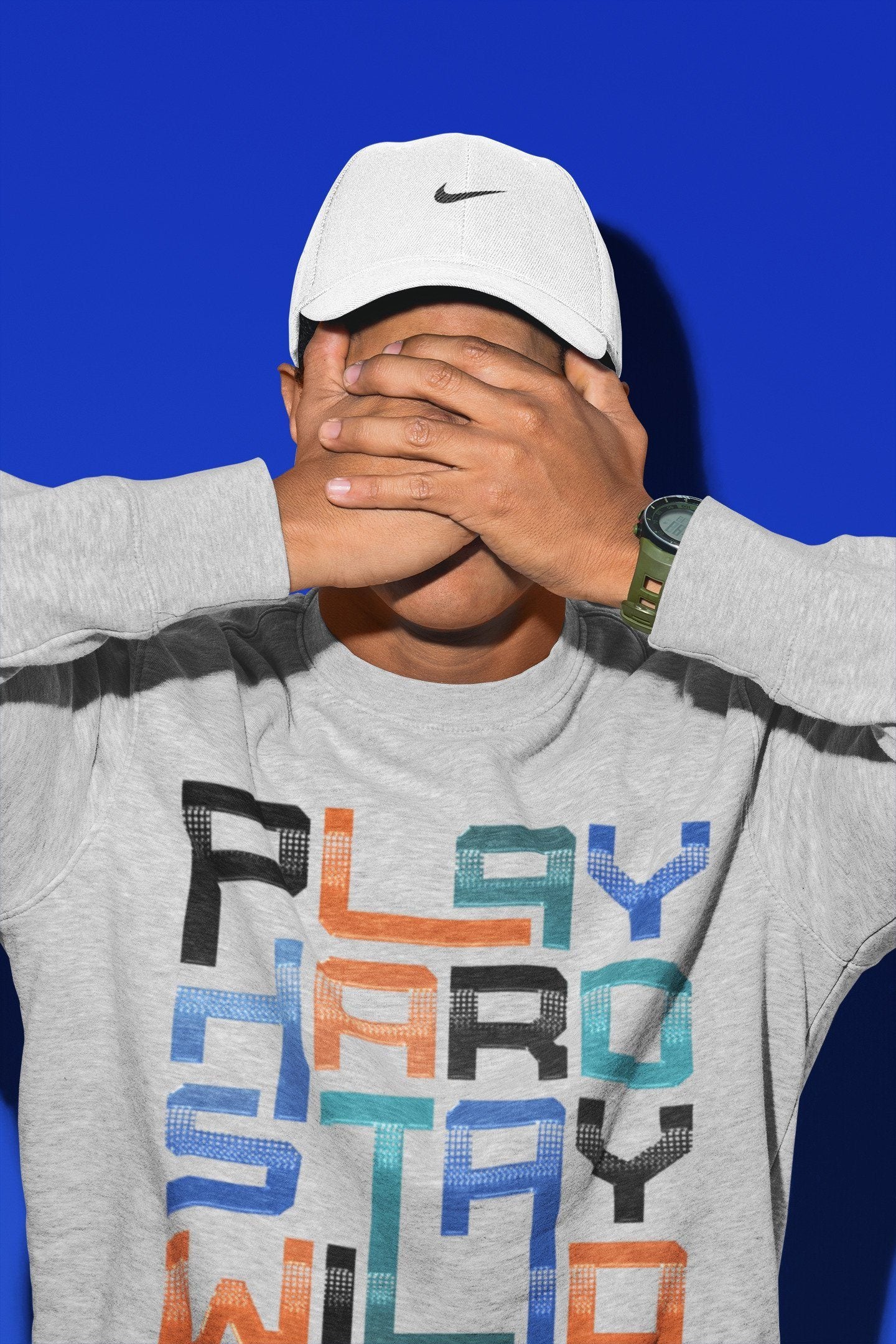 Yeezy 700 Bright Blue Shirt To Match Jordans Play Hard Stay Wild Sneaker Tees Yeezy 700 Bright Blue Drip Gear Zone Sneaker Matching Clothing Unisex Shirts