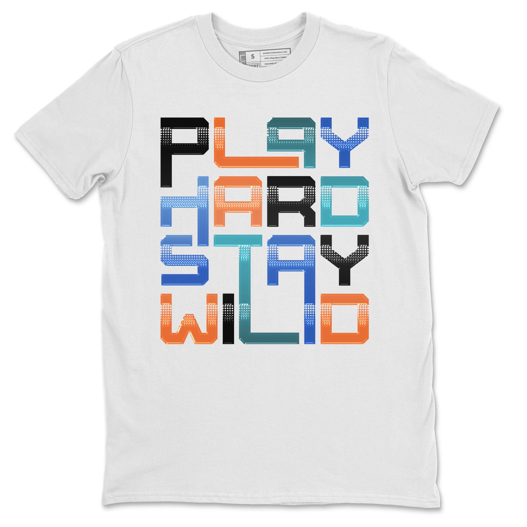 Yeezy 700 Bright Blue Shirt To Match Jordans Play Hard Stay Wild Sneaker Tees Yeezy 700 Bright Blue Drip Gear Zone Sneaker Matching Clothing Unisex Shirts