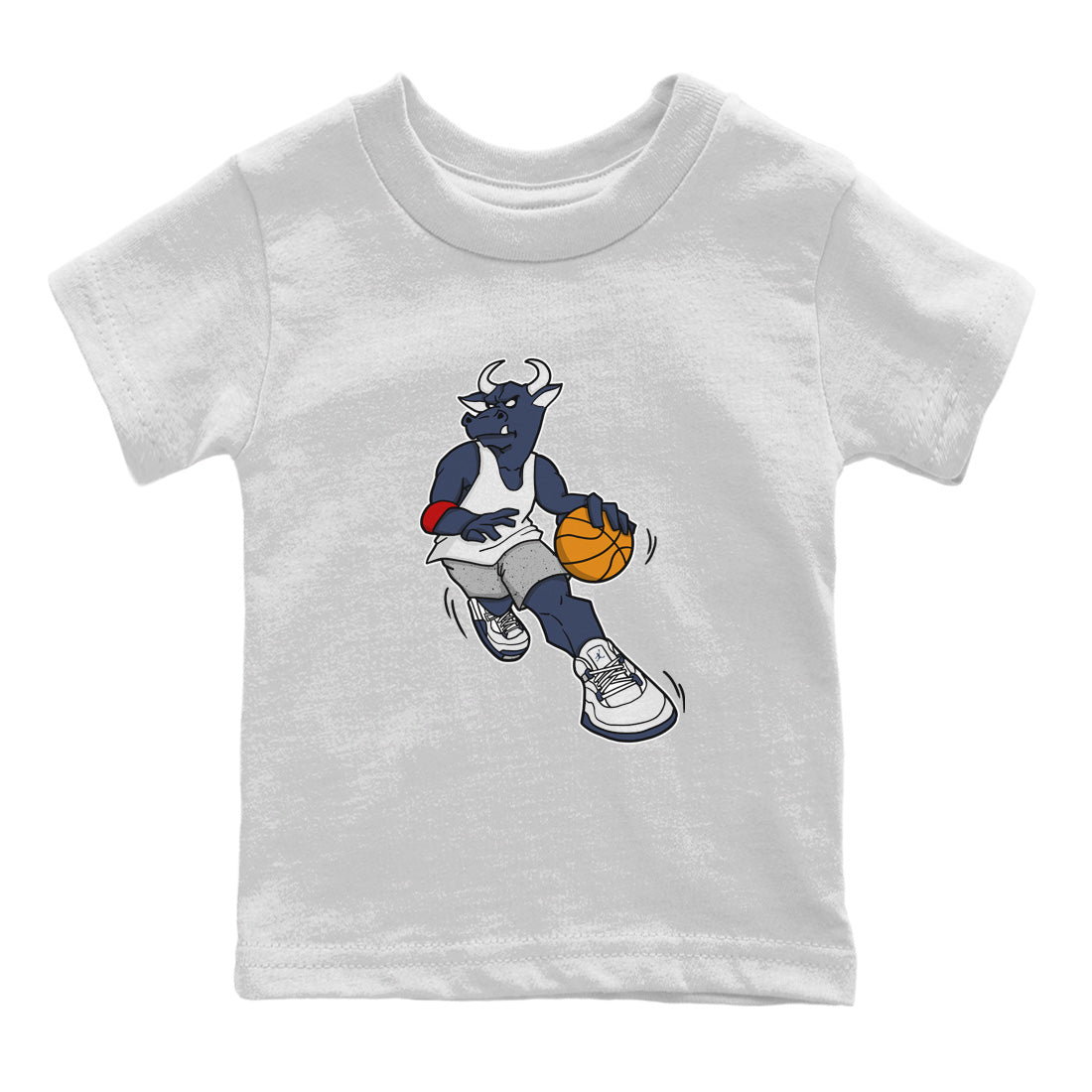 Jordan 4 Midnight Navy Sneaker Matching T-Shirt Player Bull Sneaker Tees Jordan 4 Midnight Navy Sneaker Release Tees Kids Shirts