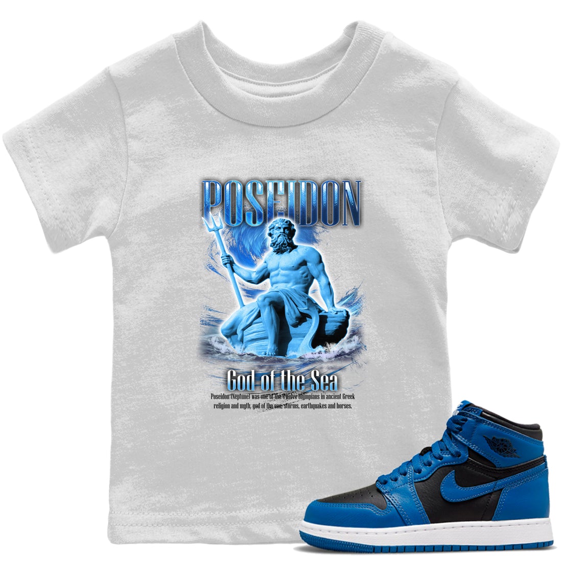 Jordan 1 Dark Marina Blue Sneaker Tees Drip Gear Zone Poseidon Sneaker Tees Jordan 1 Dark Marina Blue Shirt Kids Shirts