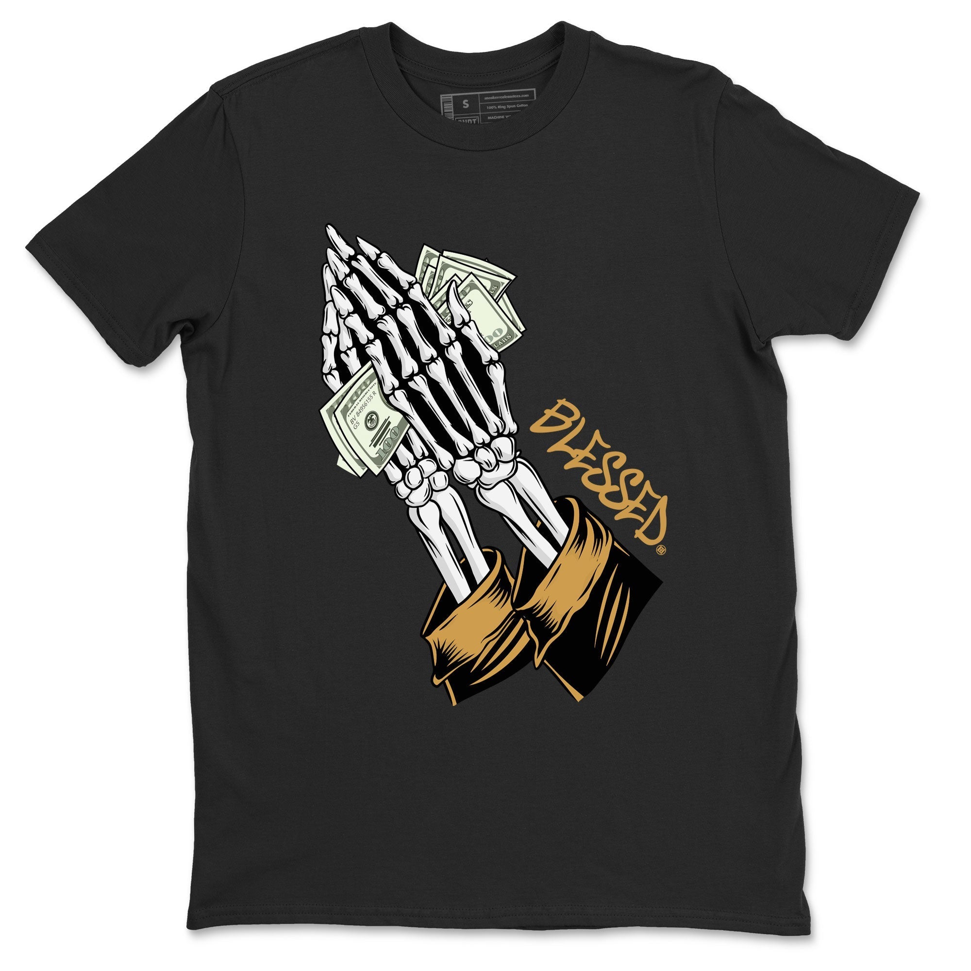 Jordan 13 Retro Wheat shirt to match jordans Praying Skeleton sneaker tees Air Jordan 13 Wheat Drip Gear Zone Sneaker Matching Clothing Brand Unisex Sneaker Tee Black 2 T-Shirt