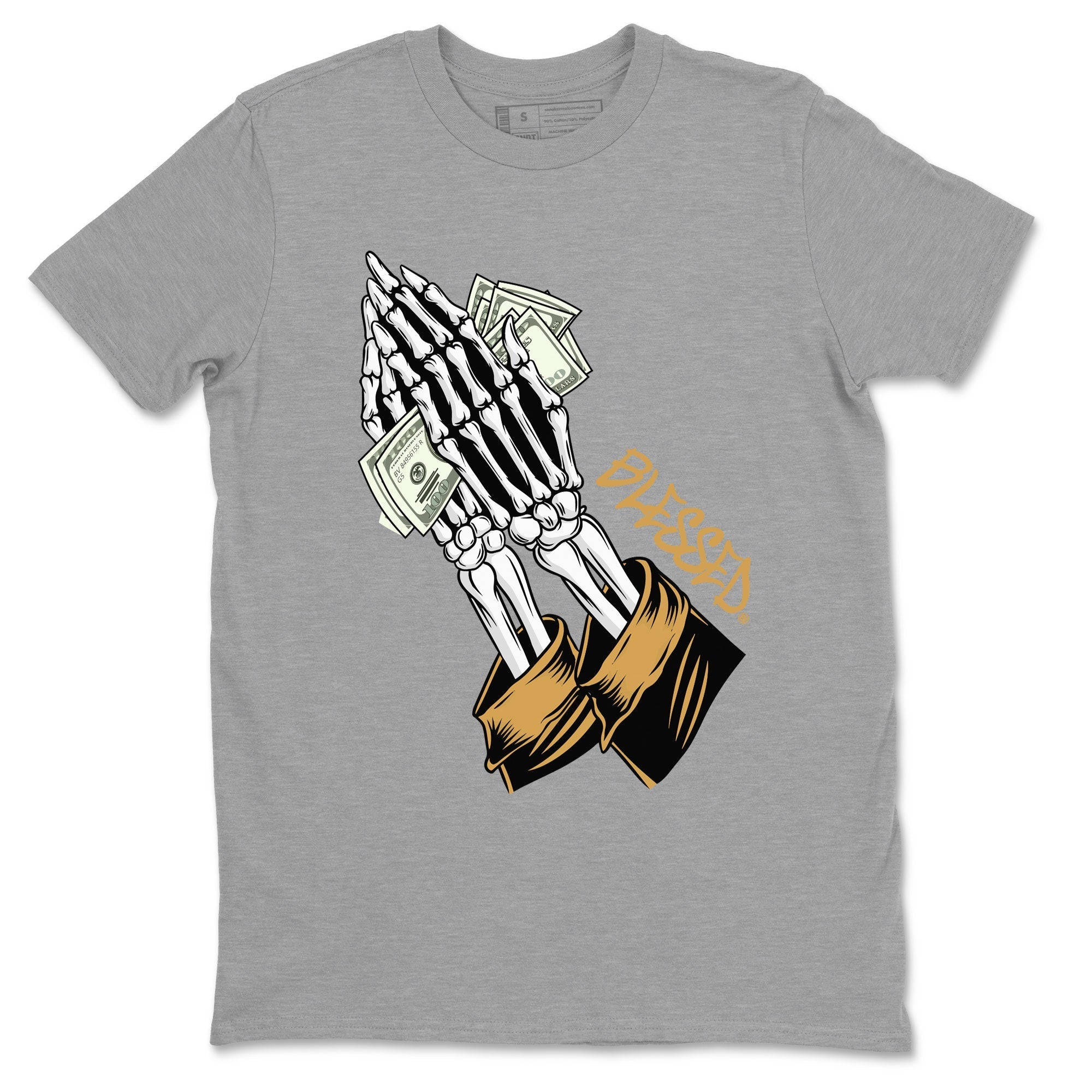 Jordan 13 Retro Wheat shirt to match jordans Praying Skeleton sneaker tees Air Jordan 13 Wheat Drip Gear Zone Sneaker Matching Clothing Brand Unisex Sneaker Tee Heather Grey 2 T-Shirt