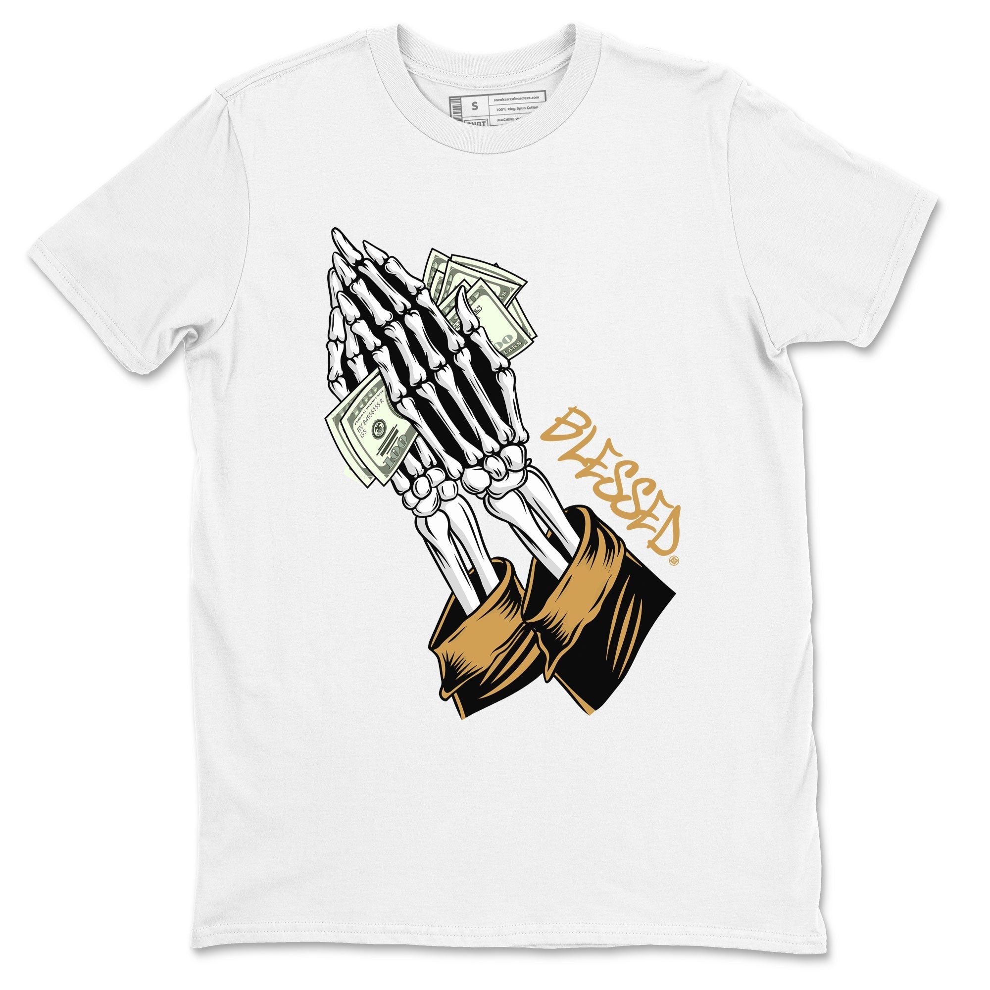 Jordan 13 Retro Wheat shirt to match jordans Praying Skeleton sneaker tees Air Jordan 13 Wheat Drip Gear Zone Sneaker Matching Clothing Brand Unisex Sneaker Tee White 2 T-Shirt