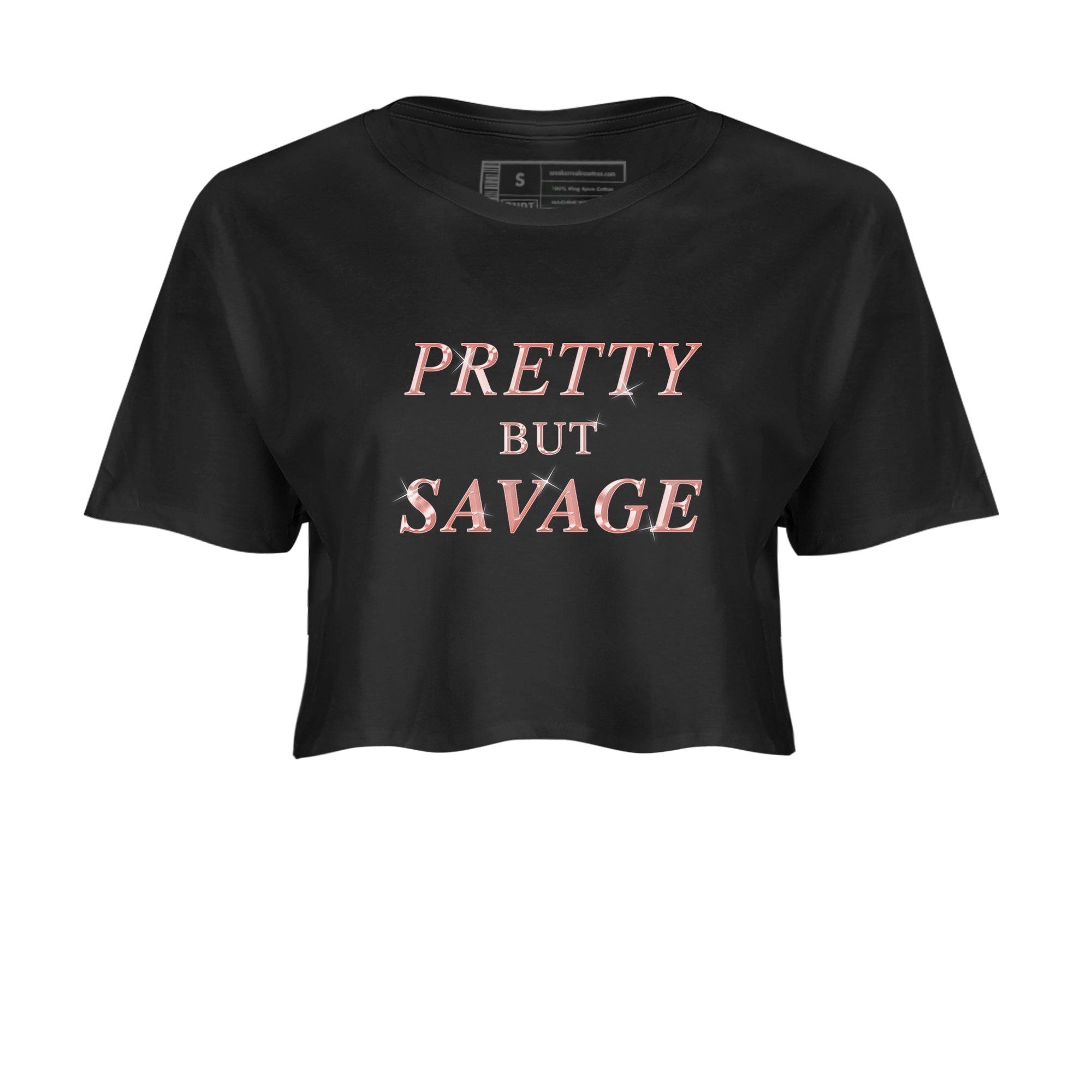 Dunk Rose Whisper shirt to match jordans Pretty But Savage Streetwear Sneaker Shirt Nike Dunk LowRose Whisper Drip Gear Zone Sneaker Matching Clothing Black 2 Crop T-Shirt