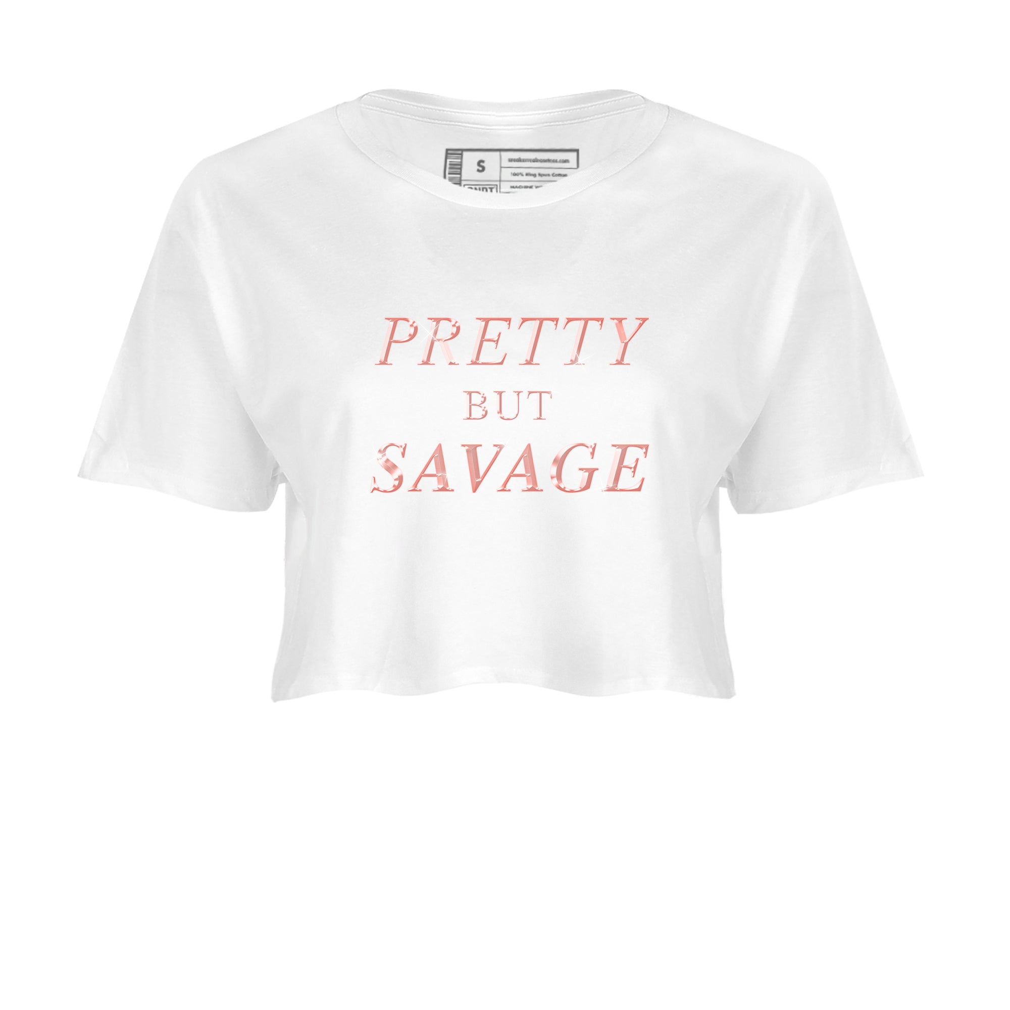 Dunk Rose Whisper shirt to match jordans Pretty But Savage Streetwear Sneaker Shirt Nike Dunk LowRose Whisper Drip Gear Zone Sneaker Matching Clothing White 2 Crop T-Shirt