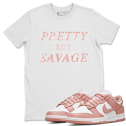 Dunk Rose Whisper shirt to match jordans Pretty But Savage Streetwear Sneaker Shirt Nike Dunk LowRose Whisper Drip Gear Zone Sneaker Matching Clothing Unisex White 1 T-Shirt