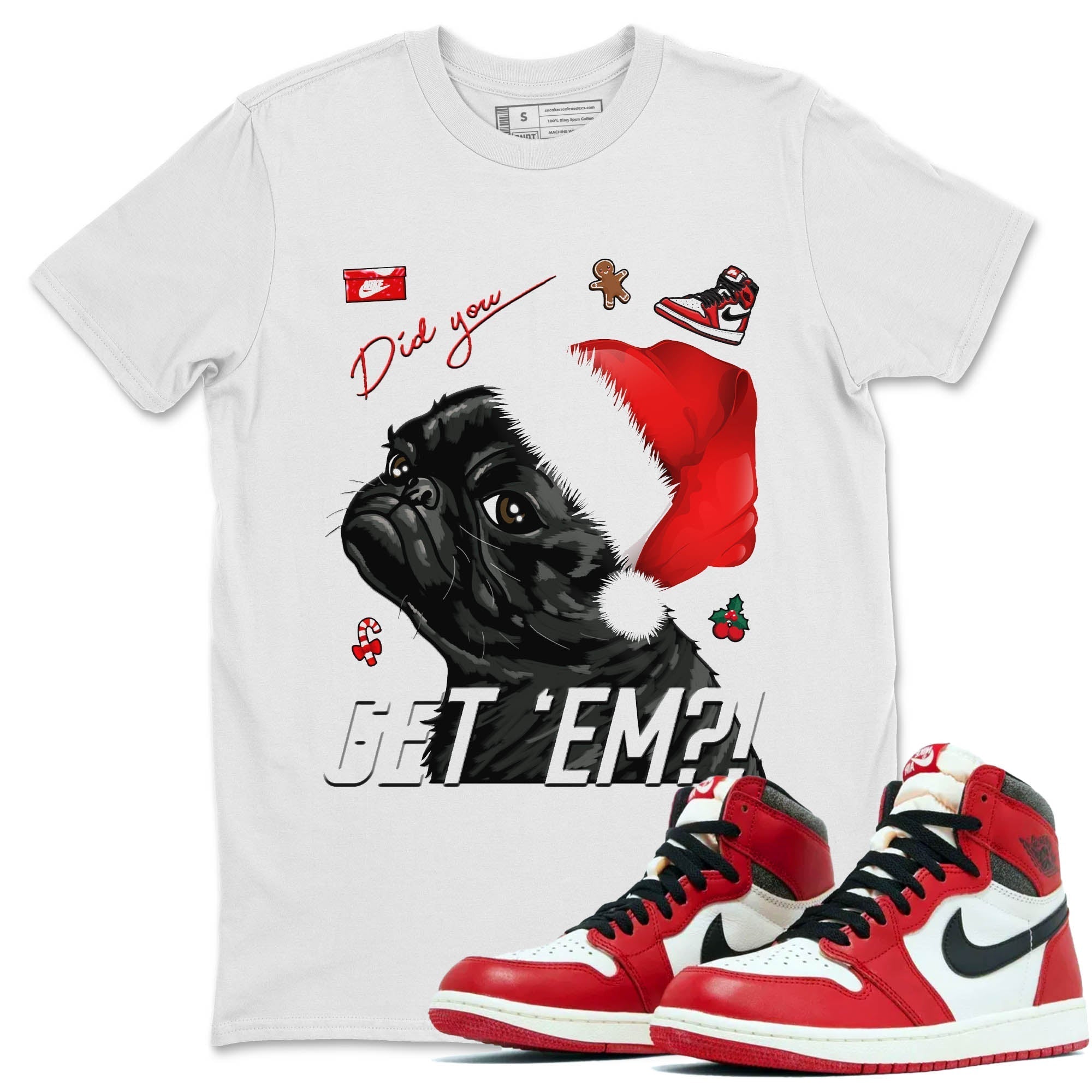 Jordan 1 lost & found Shirt To Match Jordans Pug Get Em Sneaker Tees Jordan 1 lost & found Drip Gear Zone Sneaker Matching Clothing Unisex Shirts