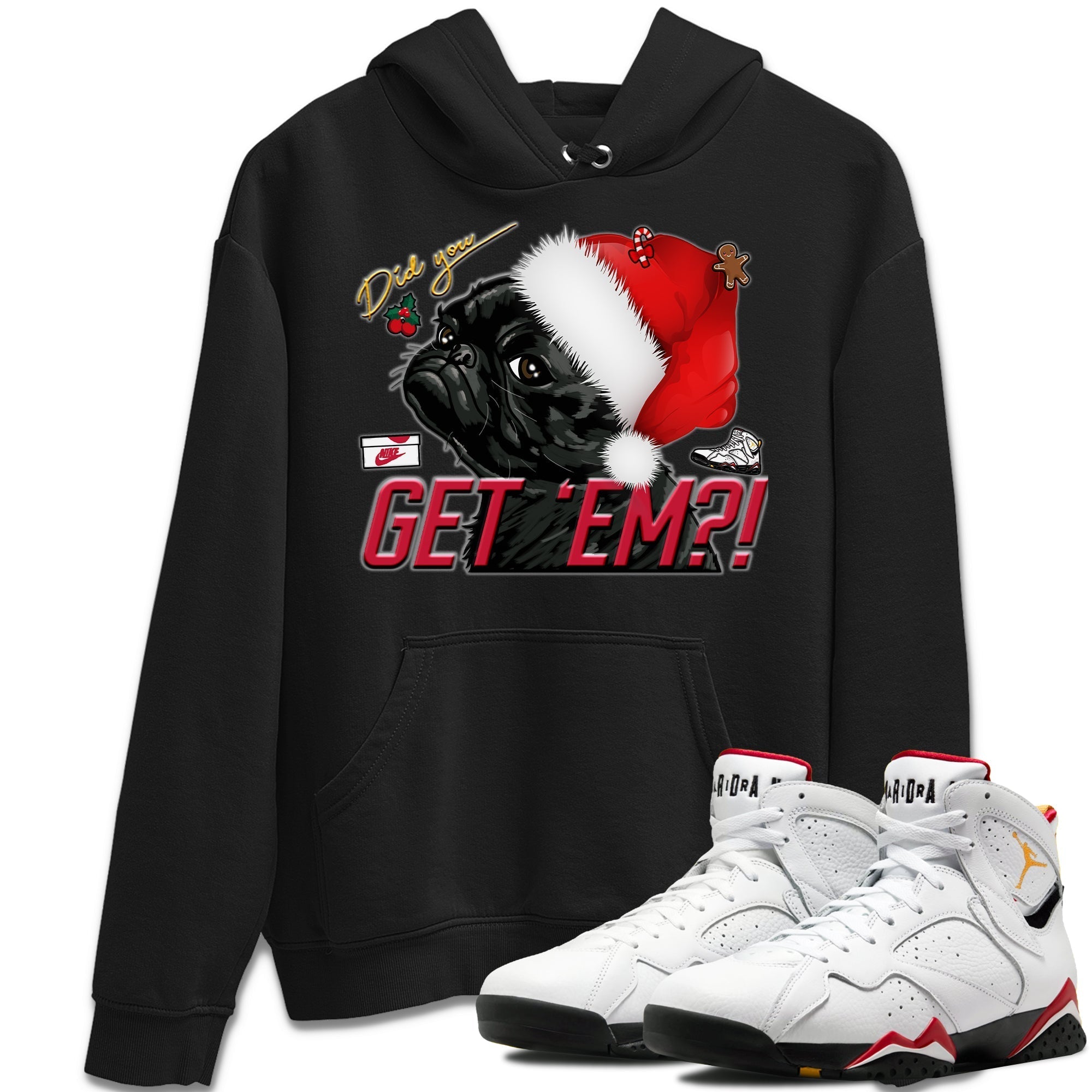 Jordan 7 Cardinal Shirt To Match Jordans Pug Get Em Sneaker Tees Jordan 7 Cardinal Drip Gear Zone Sneaker Matching Clothing Unisex Shirts