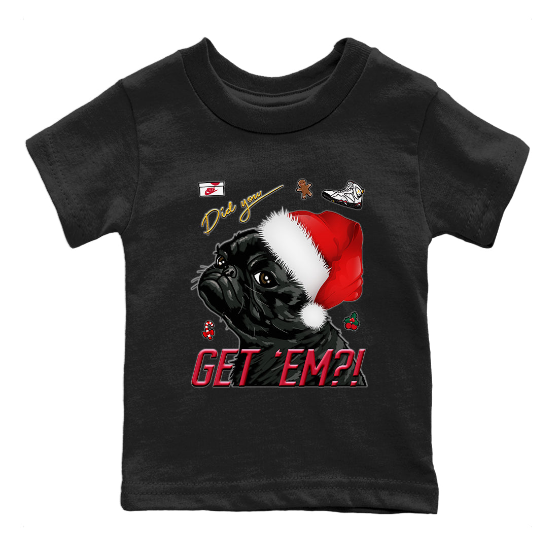 Jordan 7 Cardinal Shirt To Match Jordans Pug Get Em Sneaker Tees Jordan 7 Cardinal Drip Gear Zone Sneaker Matching Clothing Kids Shirts