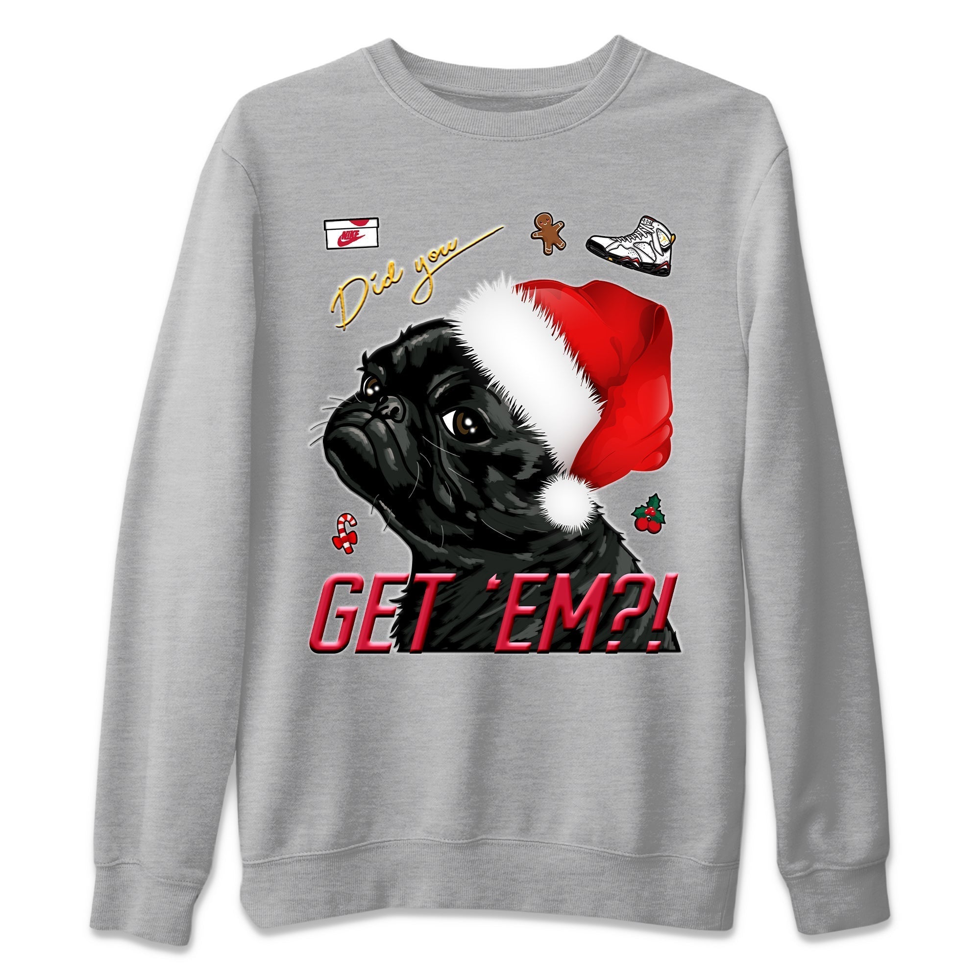 Jordan 7 Cardinal Shirt To Match Jordans Pug Get Em Sneaker Tees Jordan 7 Cardinal Drip Gear Zone Sneaker Matching Clothing Unisex Shirts