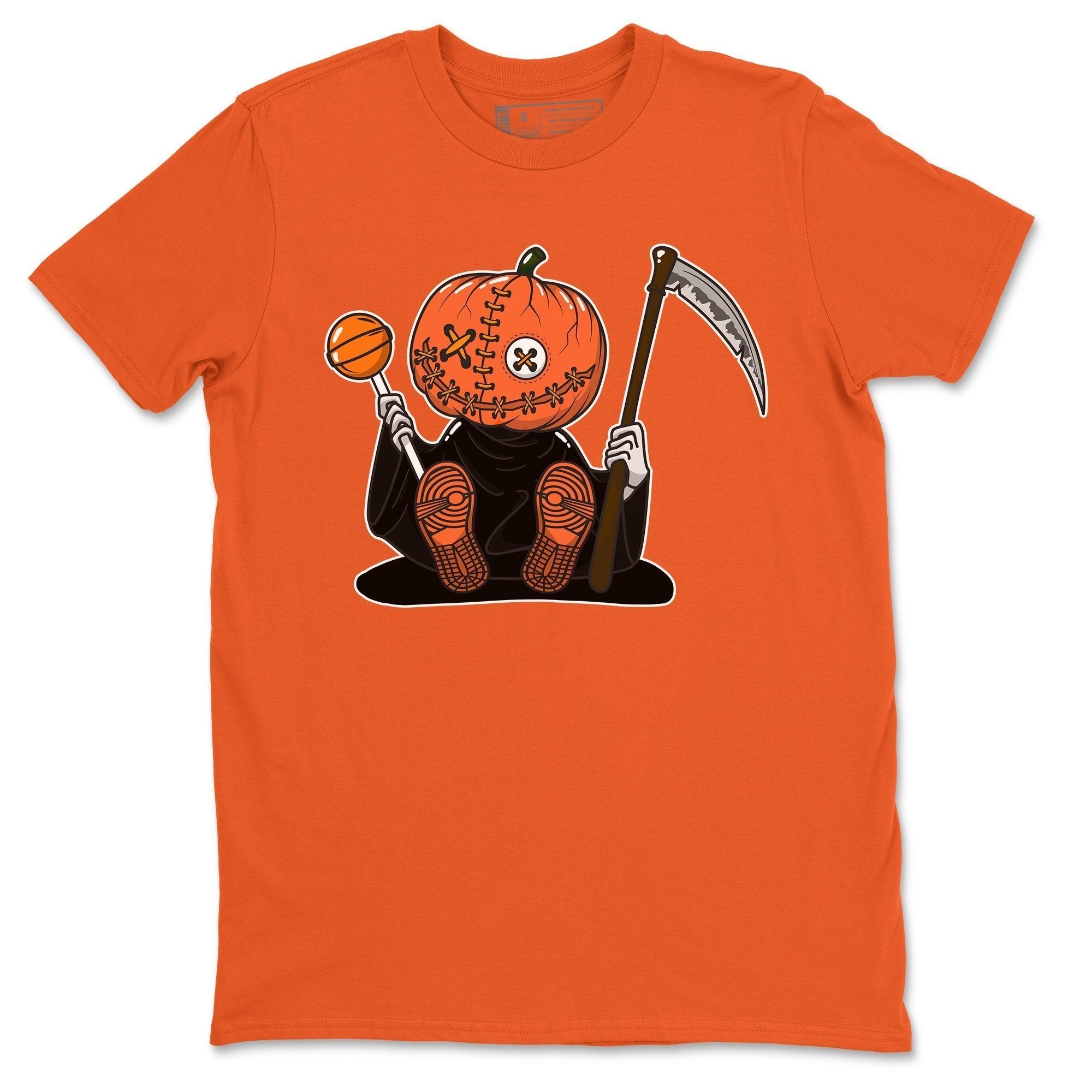 Jordan 1 Electro Orange Sneaker Matching T-Shirt Pumpkin Head Sneaker Tees Jordan 1 Electro Orange Sneaker Release Tees Crew Neck Tees