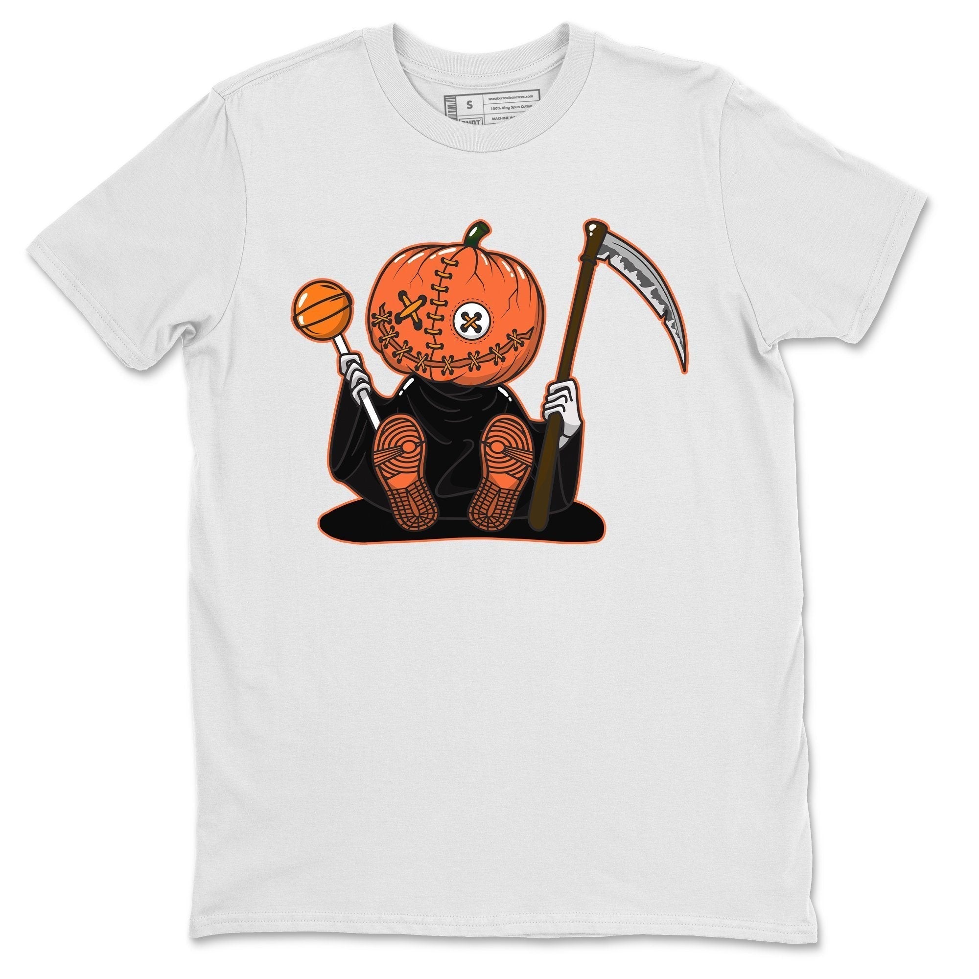 Jordan 1 Electro Orange Sneaker Matching T-Shirt Pumpkin Head Sneaker Tees Jordan 1 Electro Orange Sneaker Release Tees Crew Neck Tees