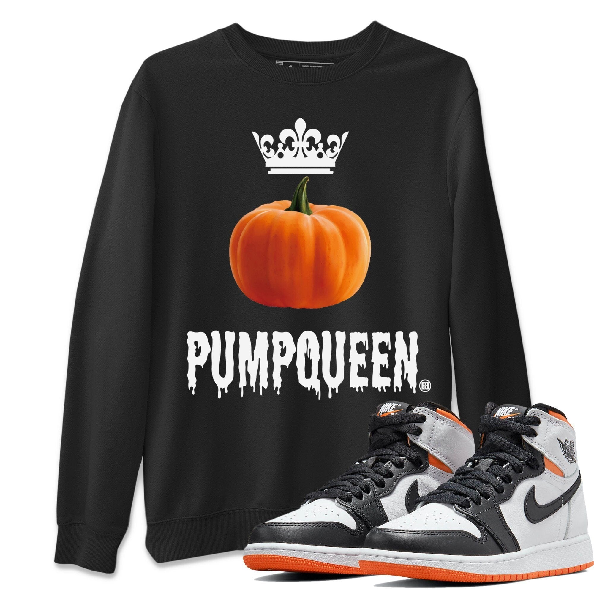 Jordan 1 Electro Orange Halloween Shirts Halloween Cutsom Tees Drip Gear Zone Pumpqueen Halloween Shirts Halloween Cutsom Tees Jordan 1 Electro Orange Shirt Unisex Shirts