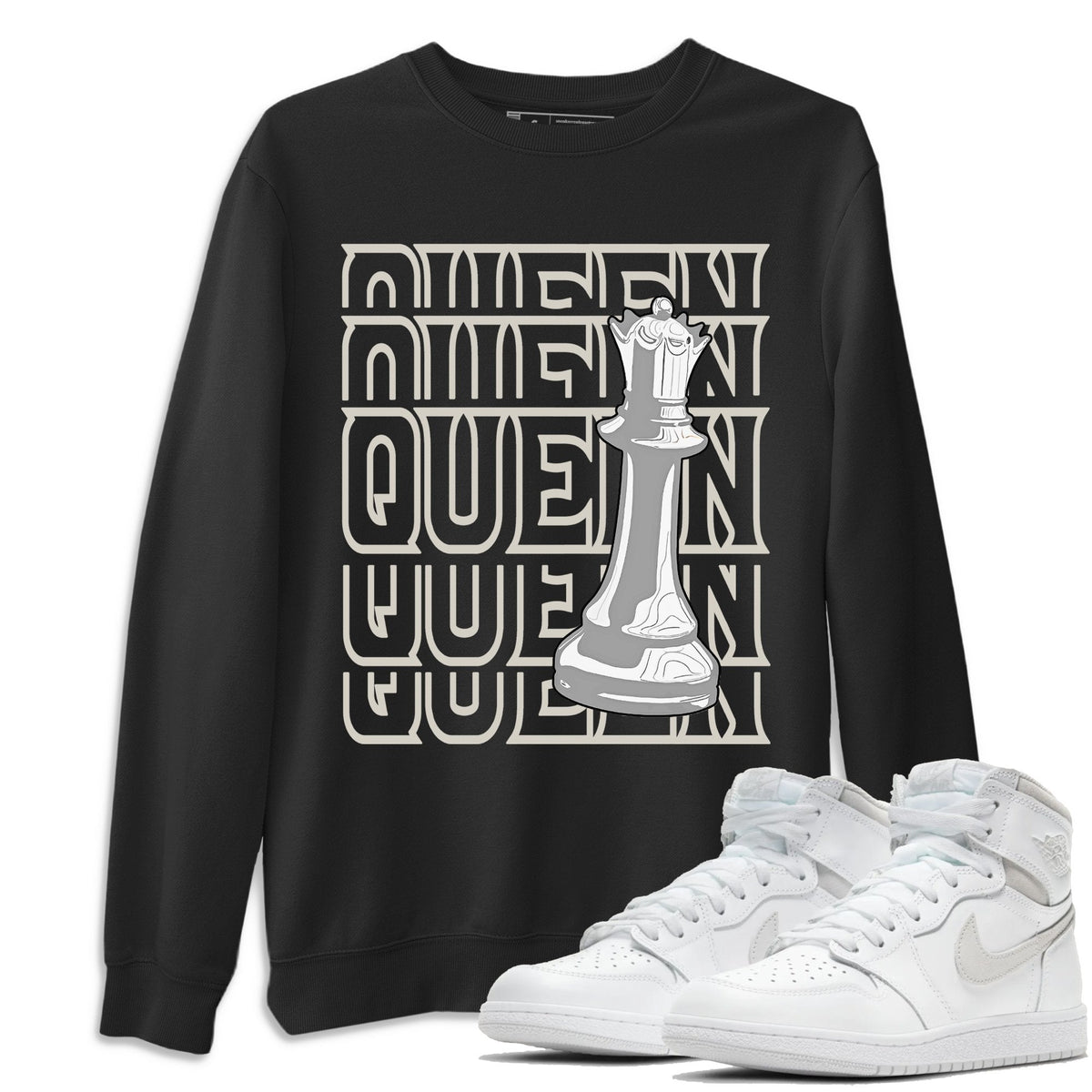 Jordan 1 Neutral Grey Shirt To Match Jordans Queen Sneaker Tees Jordan 1 Neutral Grey Drip Gear Zone Sneaker Matching Clothing Unisex Shirts