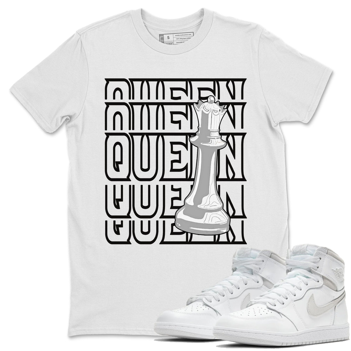 Jordan 1 Neutral Grey Shirt To Match Jordans Queen Sneaker Tees Jordan 1 Neutral Grey Drip Gear Zone Sneaker Matching Clothing Unisex Shirts