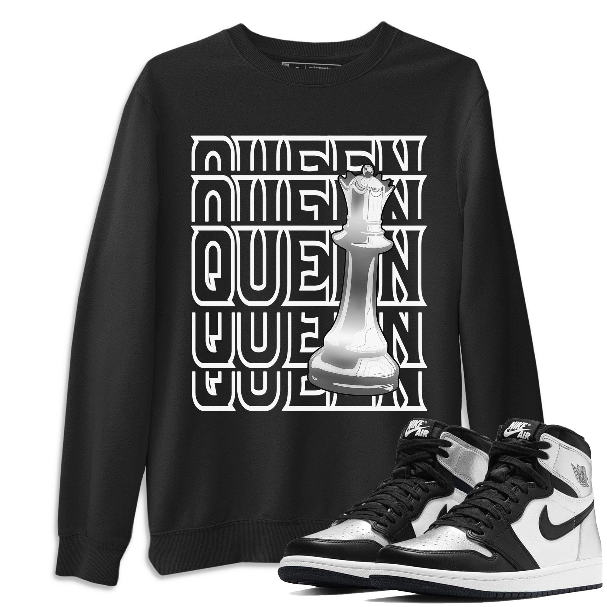 Jordan 1 Silver Toe Shirt To Match Jordans Queen Sneaker Tees Jordan 1 Silver Toe Drip Gear Zone Sneaker Matching Clothing Unisex Shirts