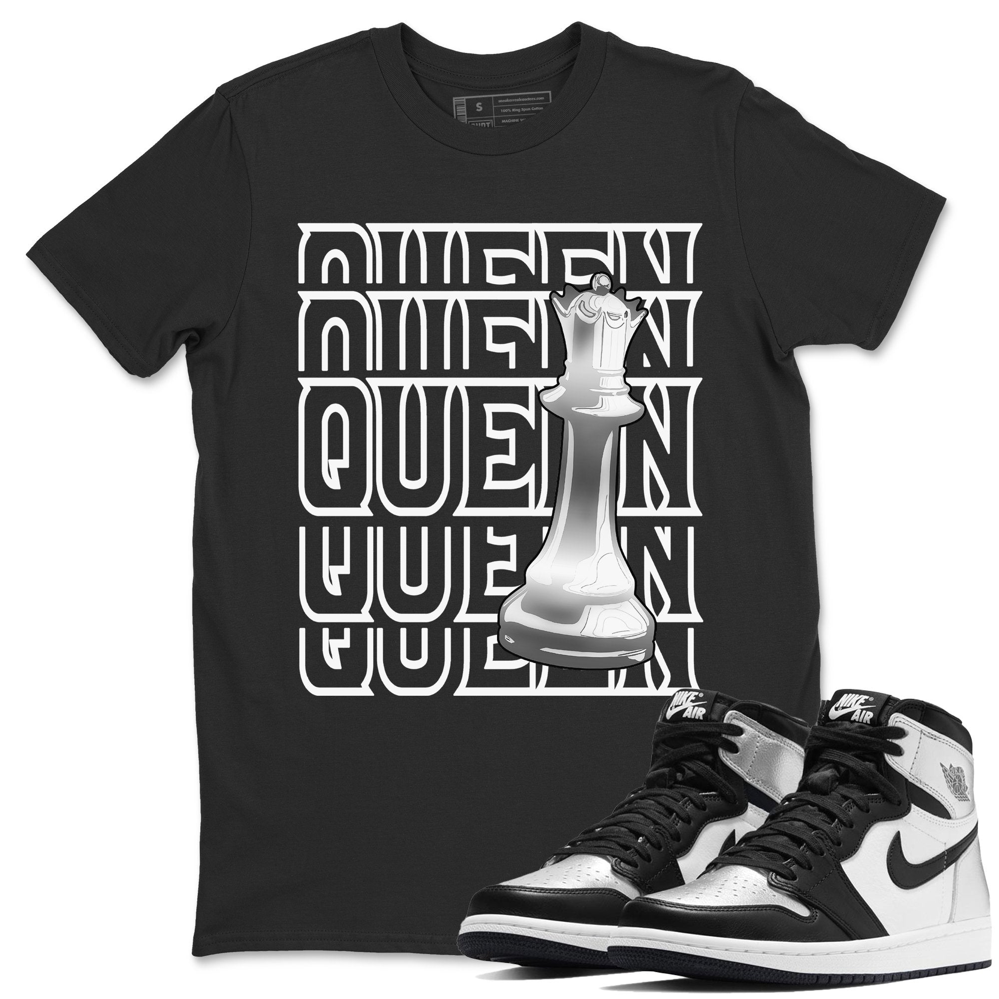 Jordan 1 Silver Toe Shirt To Match Jordans Queen Sneaker Tees Jordan 1 Silver Toe Drip Gear Zone Sneaker Matching Clothing Unisex Shirts