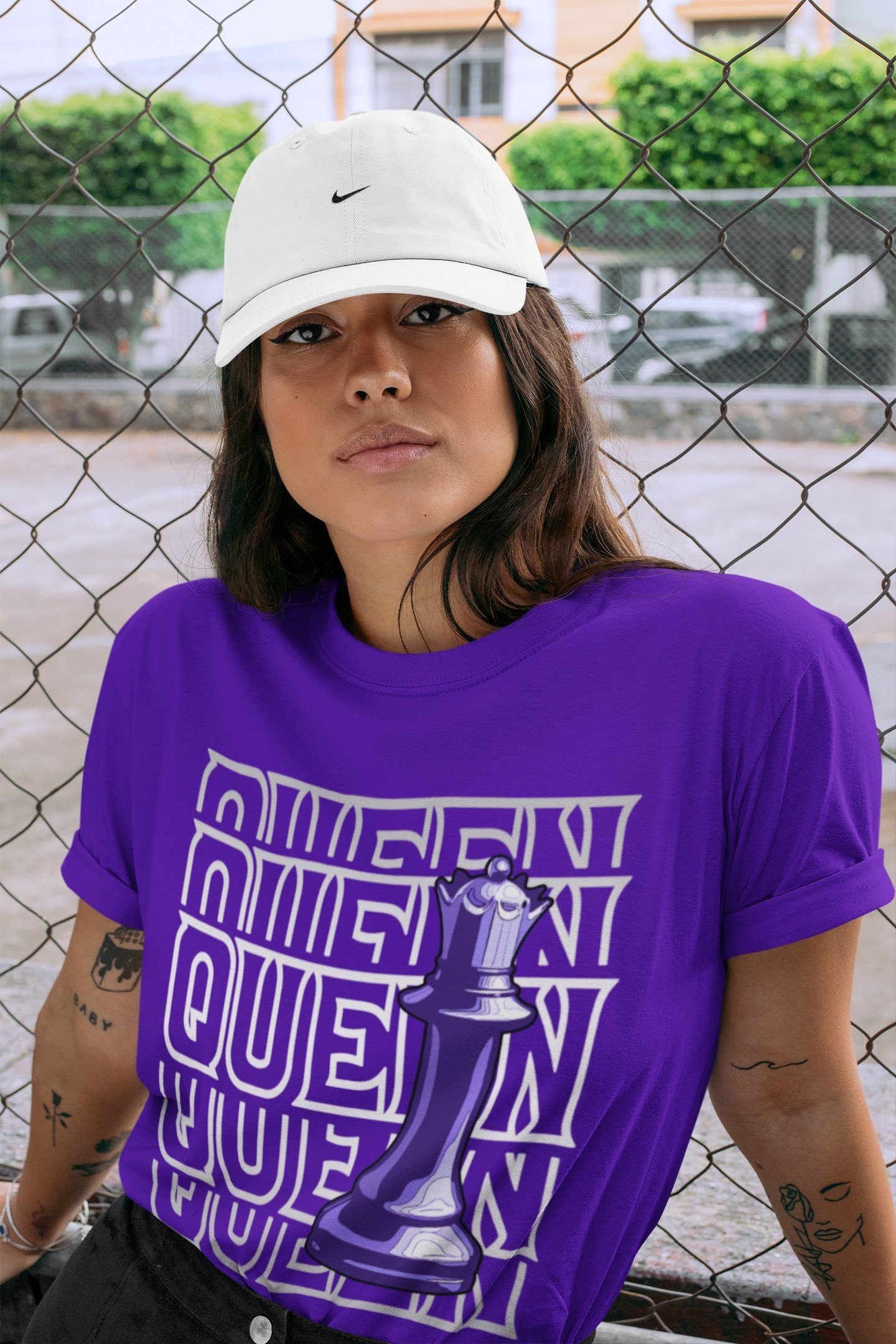 Jordan 1 WMNS Court Purple Shirt To Match Jordans Queen Sneaker Tees Jordan 1 WMNS Court Purple Drip Gear Zone Sneaker Matching Clothing Unisex Shirts